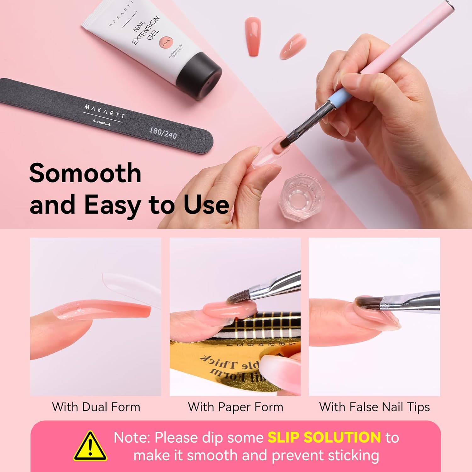 Makartt Poly Nail Gel, 50ML Nude Nature Builder for Nail Extension Elegant All Season Gel Color for 3D Molding Gel Nail Strengtheners-Long-Lasting Supplies for DIY Salon Quality-A Siesta - Image 4