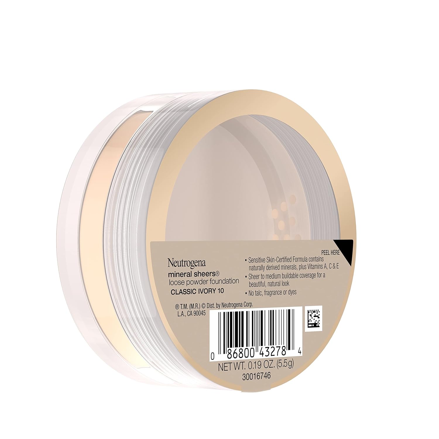 Neutrogena Mineral Sheers Lightweight Loose Powder Makeup Foundation with Vitamins A, C, & E, Sheer to Medium Buildable Coverage, Skin Tone Enhancer, Face Redness Reducer, Classic Ivory 10,.19 oz - Image 13