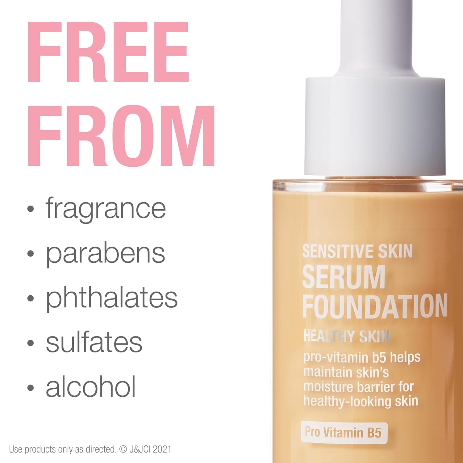 Neutrogena Healthy Skin Sensitive Skin Serum Foundation with Pro-Vitamin B5, Color Correcting & Pore Minimizing Liquid Foundation & Face Serum, Buildable Coverage, Light/Medium 02, 1 oz - Image 7