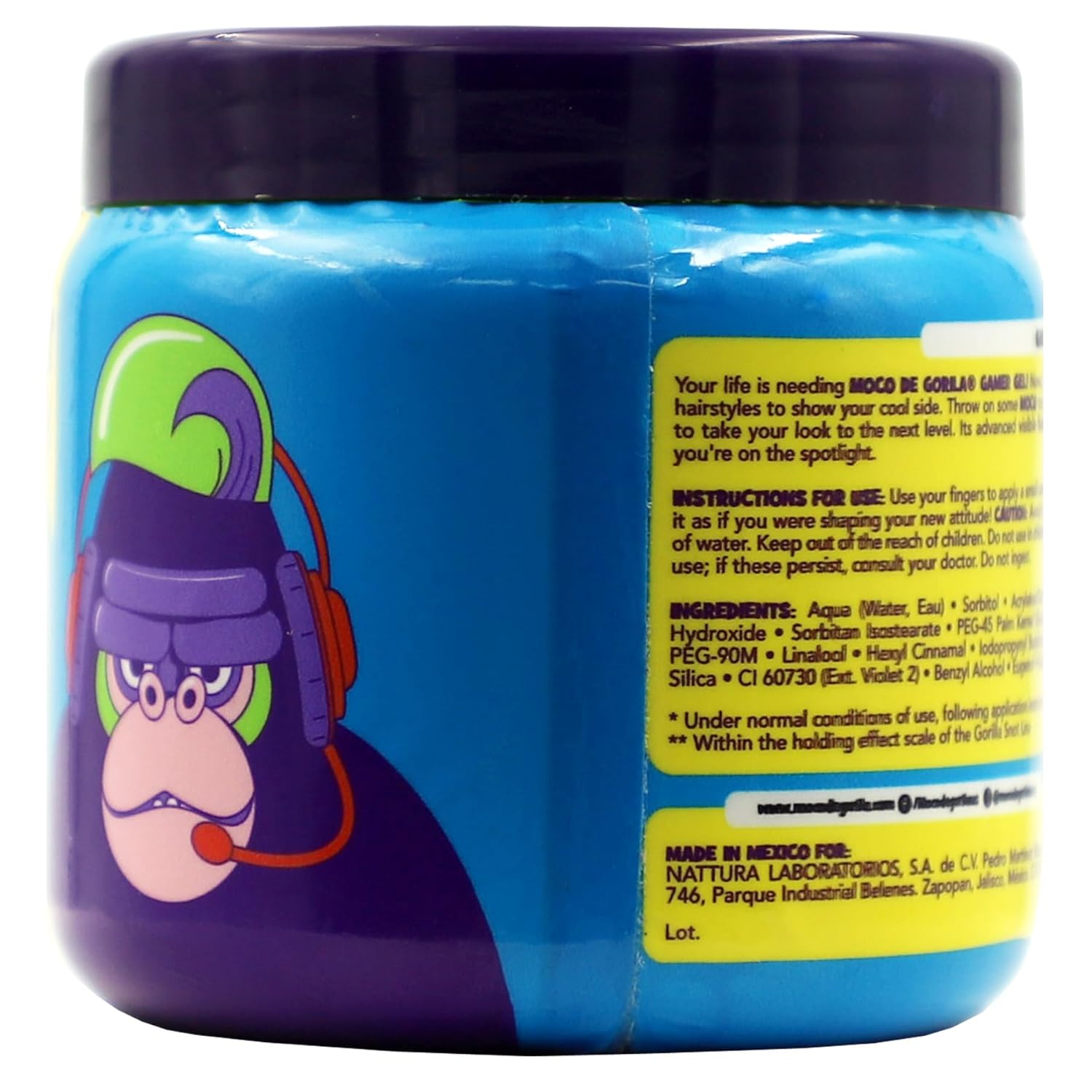 Moco de Gorila Gamer, Hair Styling Gel, Gives your Hairstyle a Long-Lasting Effect, Reactivate with Water, High Fixation, 3-Pack of 9.52 Oz Each, 3 Jars - Image 3