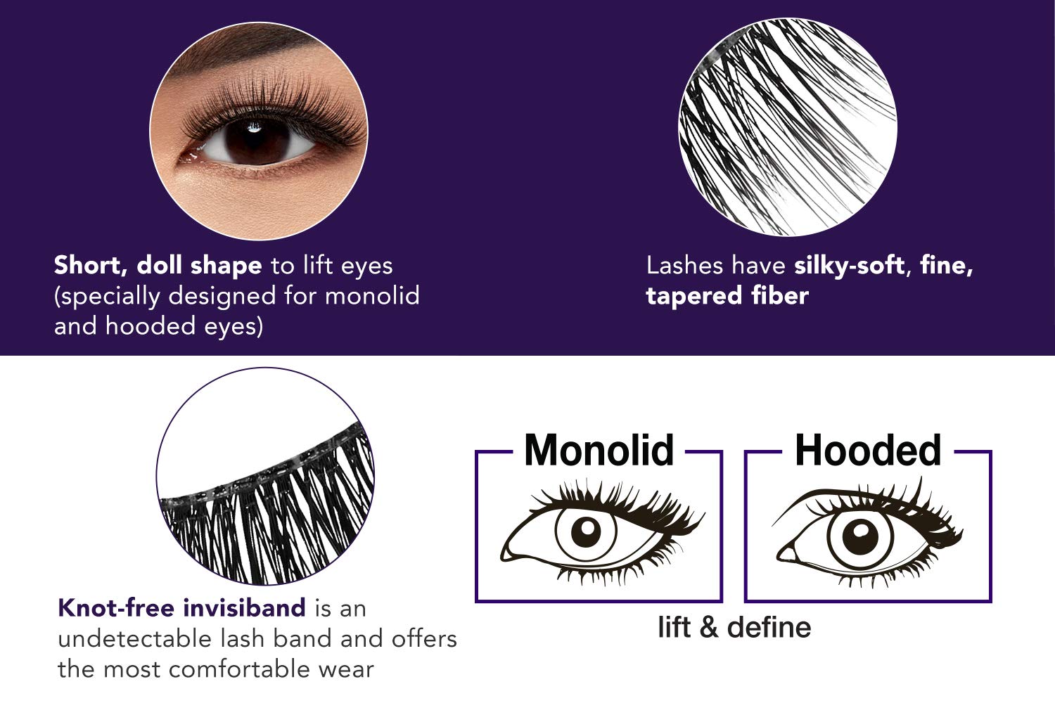 Ardell Lash Extension FX L Curl Lashes – Lift & Define Eyelashes, Natural Lashes for Hooded Eyes, Reusable Eye Lash, 4 Pack - Image 4