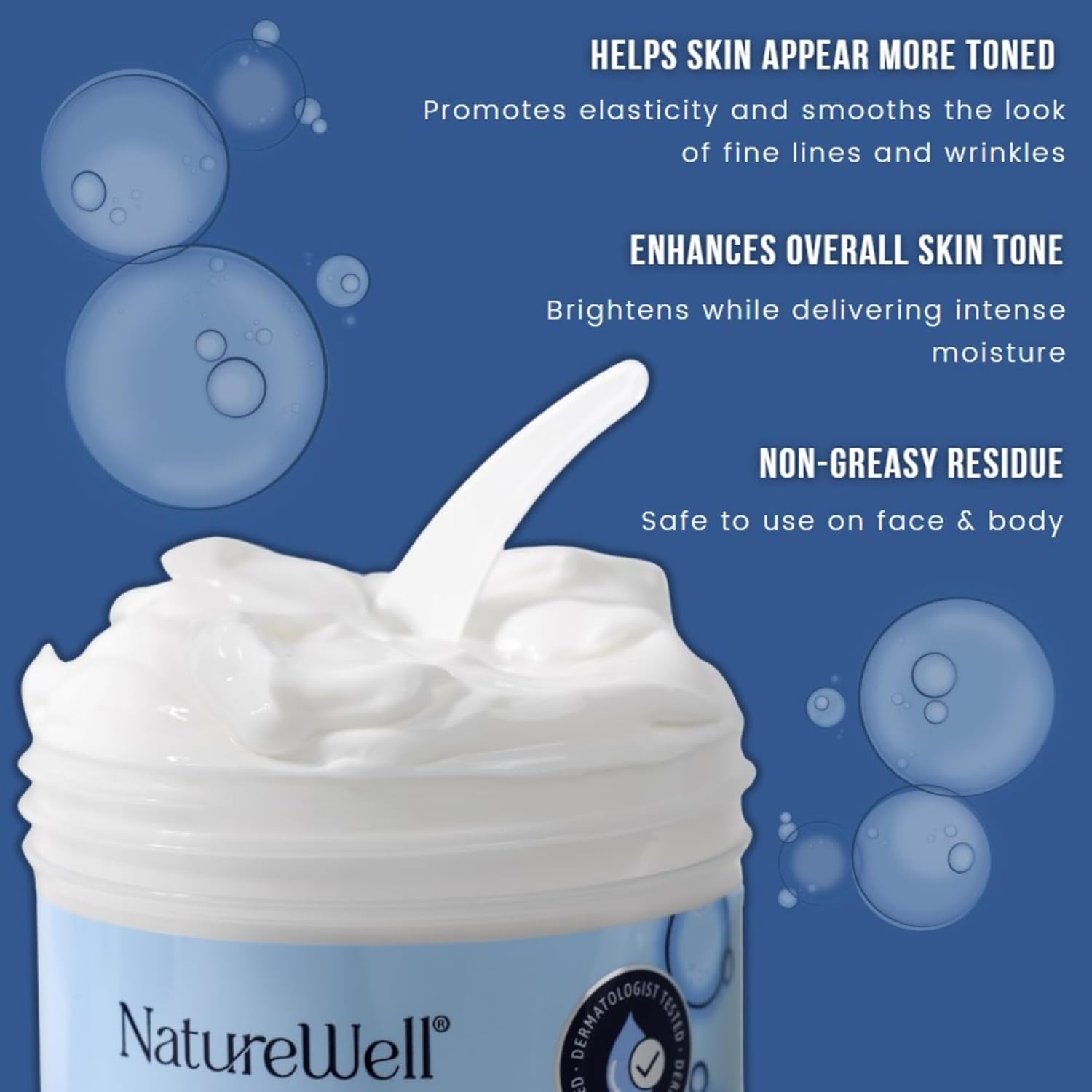 NATURE WELL Clinical Rejuvenate & Tone Retinol Intense Moisture Cream for Face, Body, & Hands, Anti-Aging, Targets Discoloration, Wrinkles, Sun Damage, Crepey, & Sagging Skin, 16 Oz - Image 3