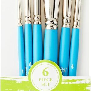 Princeton Select Artiste, Series 3750, Paint Brush for Acrylic, Watercolor and Oil, Set of 6