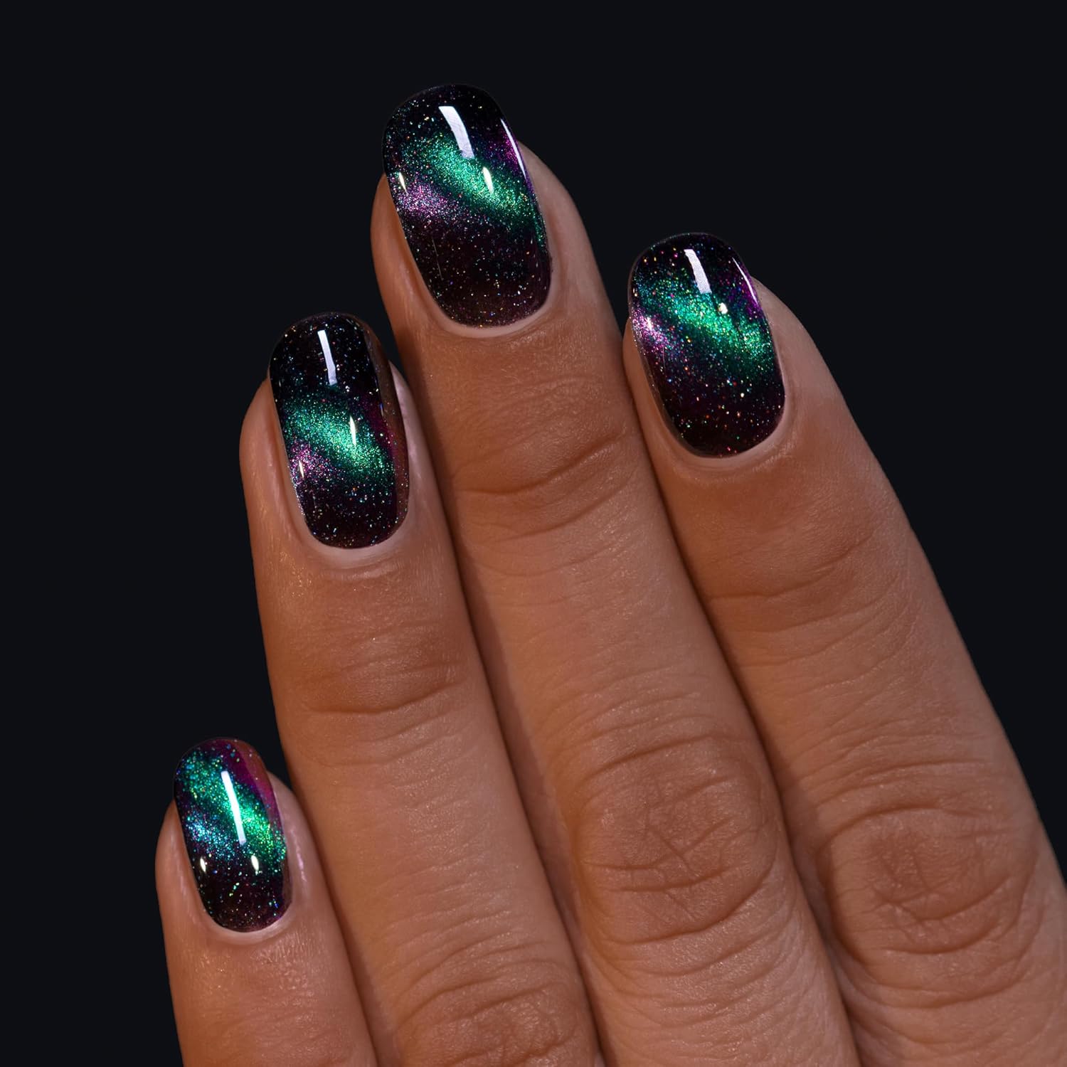 ILNP Deep Space - Teal to Purple Magnetic Holographic Nail Polish - Image 7