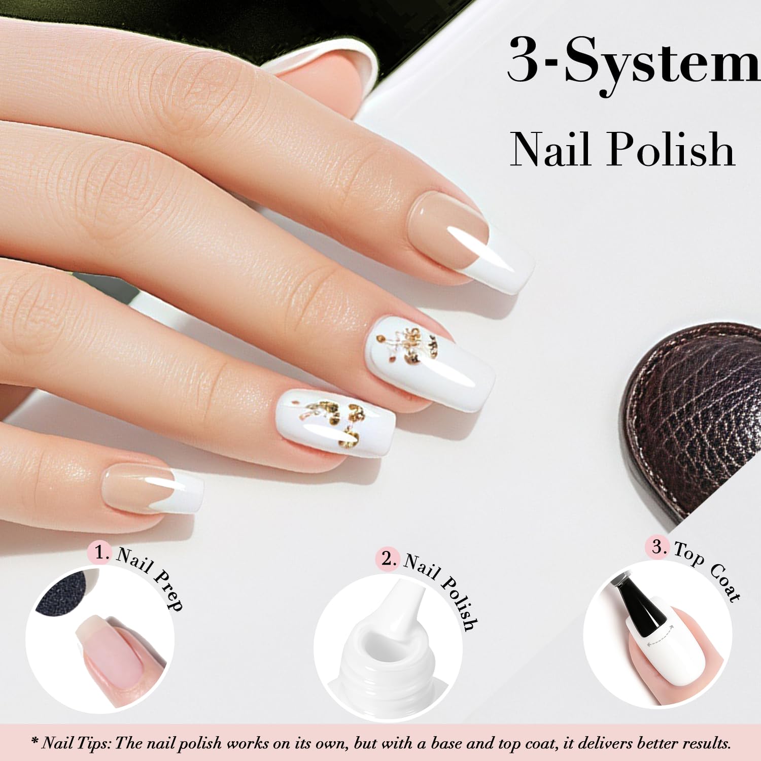 AZUREBEAUTY Warm White Nail Polish – Quick Dry, Long-Lasting, Natural Glossy Finish for DIY Manicure & Nail Art, Salon Quality, 10ml for Women - Image 6