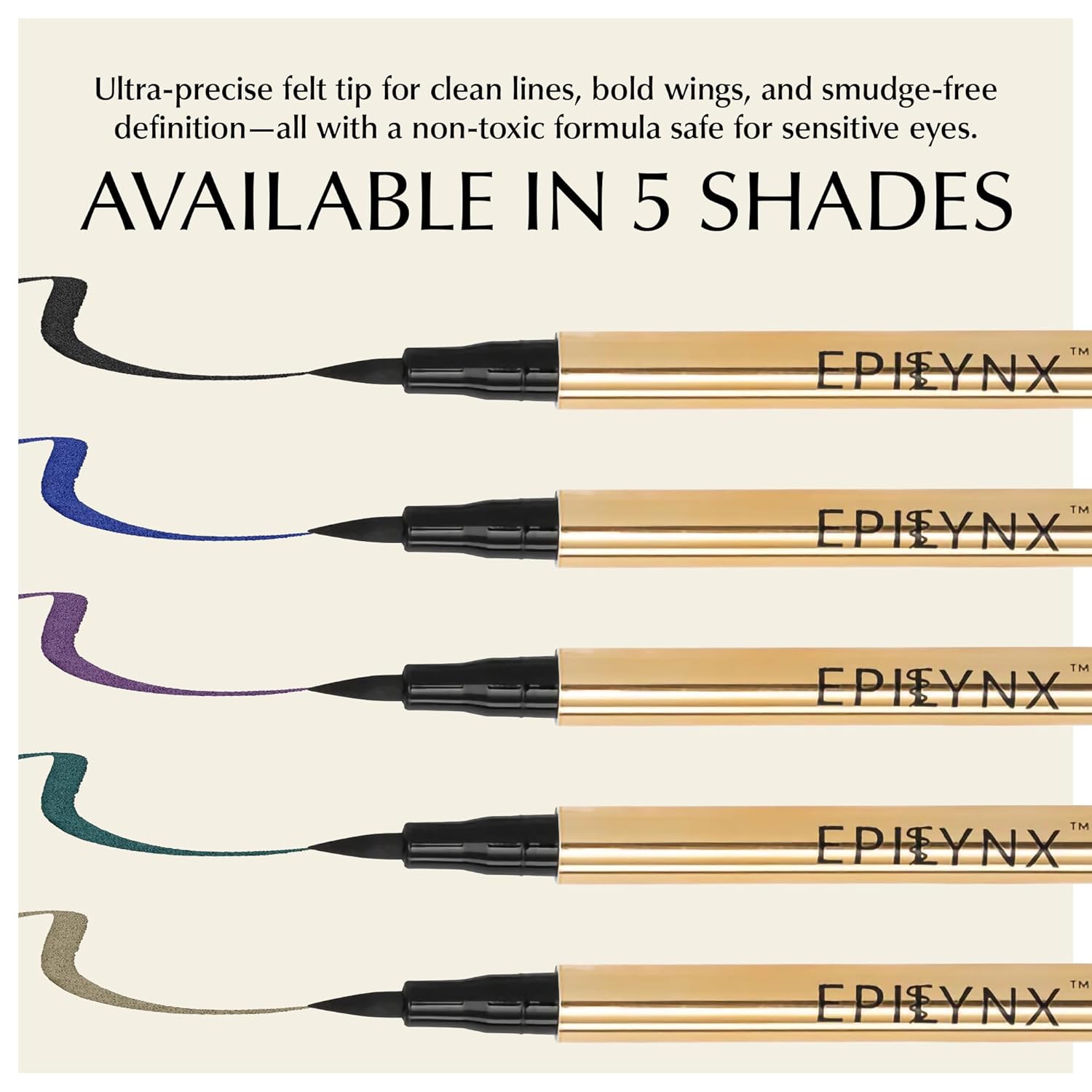 Waterproof Liquid Eyeliner - Smudge-Proof, Long-Lasting Vegan Liquid Eyeliner Pen with Precision Tip for Smooth Application, Gluten-Free, Hypoallergenic Eye Liner - 2mL Black - Image 7