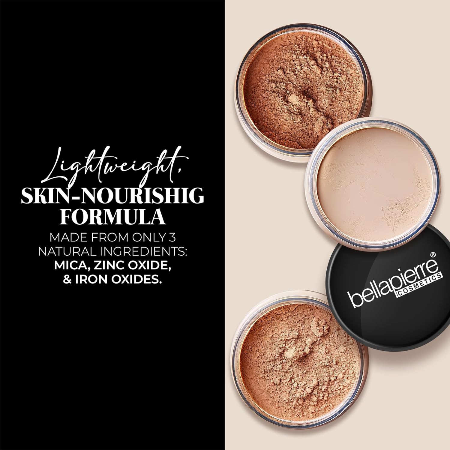bellapierre Mineral Foundation SPF 15 - Loose Powder Foundation | Vegan & Cruelty Free Natural Makeup | Full Coverage Matte Finish | Hypoallergenic | Oil & Talc Free - 0.32 Oz - Latte - Image 3