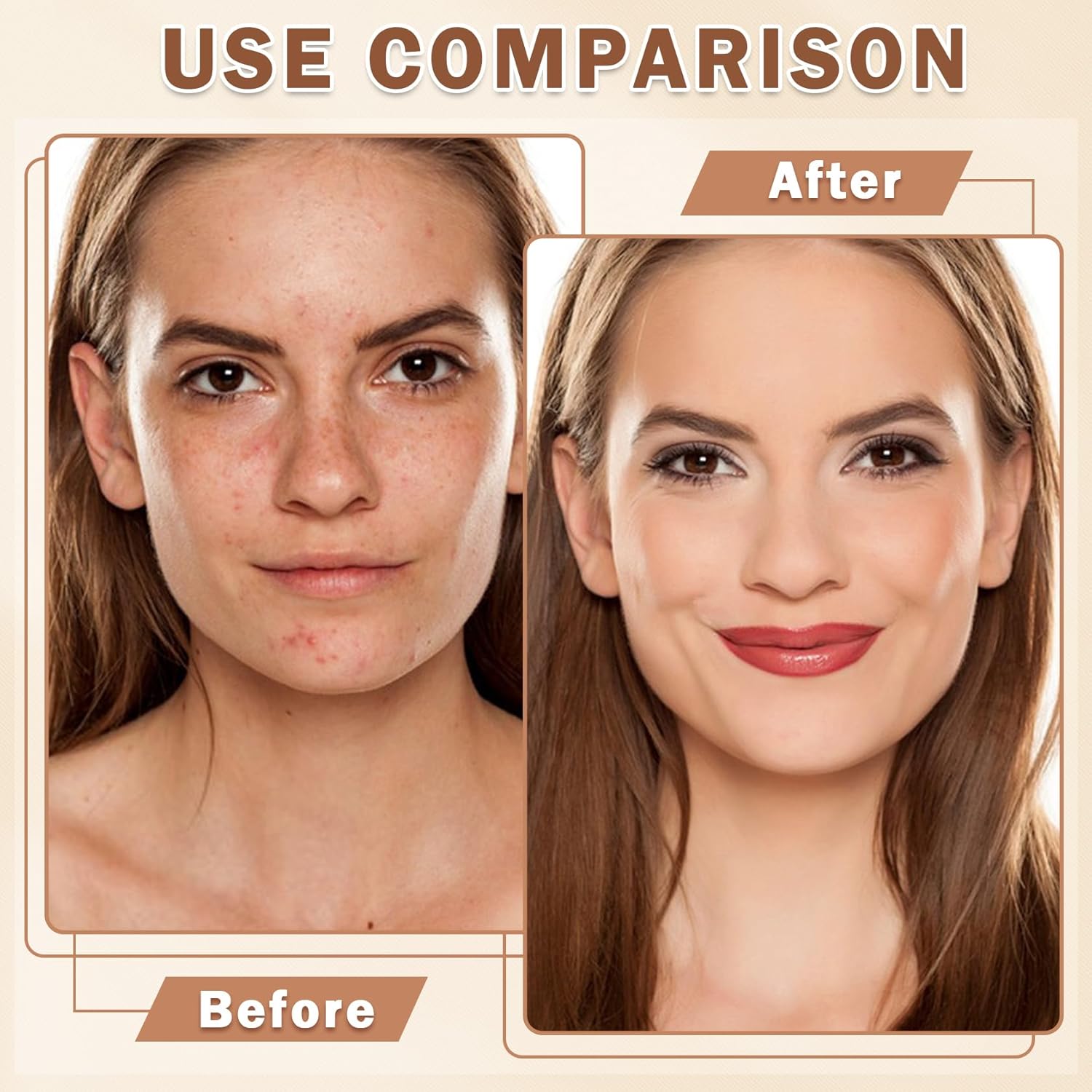Magic Minerals Airbrush Foundation and Makeup Primer for Face,Full Coverage Foundation for Mature Skin,Moisturizing Airbrush Makeup (02 Beige) - Image 3
