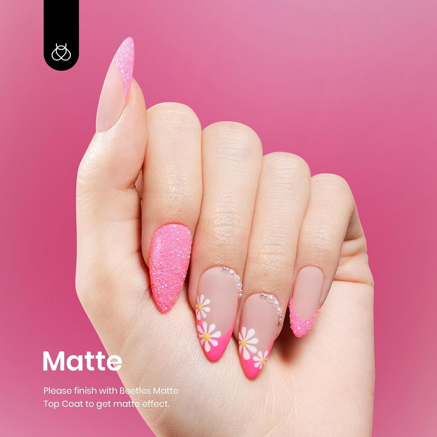 Beetles Hot Pink Gel Nail Polish 1Pcs 15ml Neon Pink Gel Nail Polish Bright Color Soak Off Uv LED Nail Lamp for Women DIY Manicure Gifts for Mom - Image 7