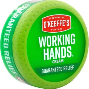O'Keeffe's Working Hands Hand Cream for Extreme Dryness - 3.4 oz Jar (1 Pack) - Repairing Skincare for Cracked, Dry Hands