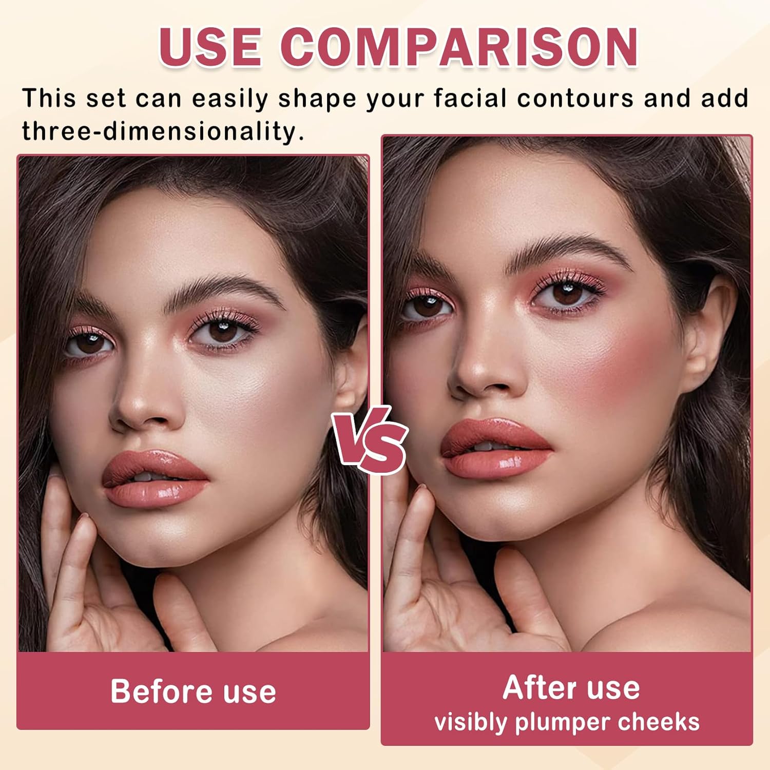 6 Colors Cream Contour Stick Makeup Contour Kit,Double-ended Cream Bronzer Stick,Highlighter Stick,Cream Blush Stick,Lightweight Contour Makeup Kit for Beginners - Set A - Image 3