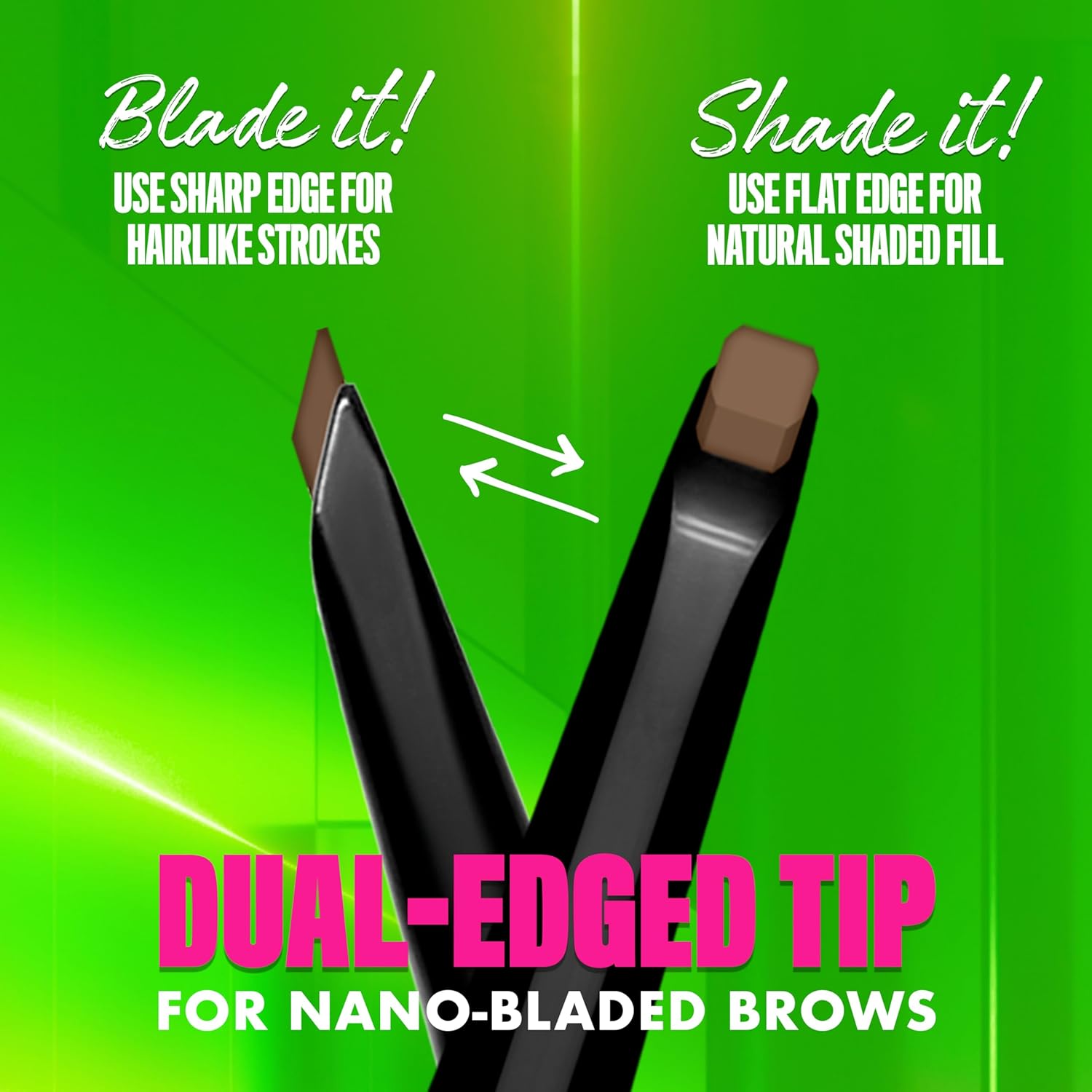 NYX PROFESSIONAL MAKEUP Blade & Shade Brow Pencil, Nano Mechanical Eyebrow Pencil, Up to 16HR Make Up Wear - Espresso - Image 2