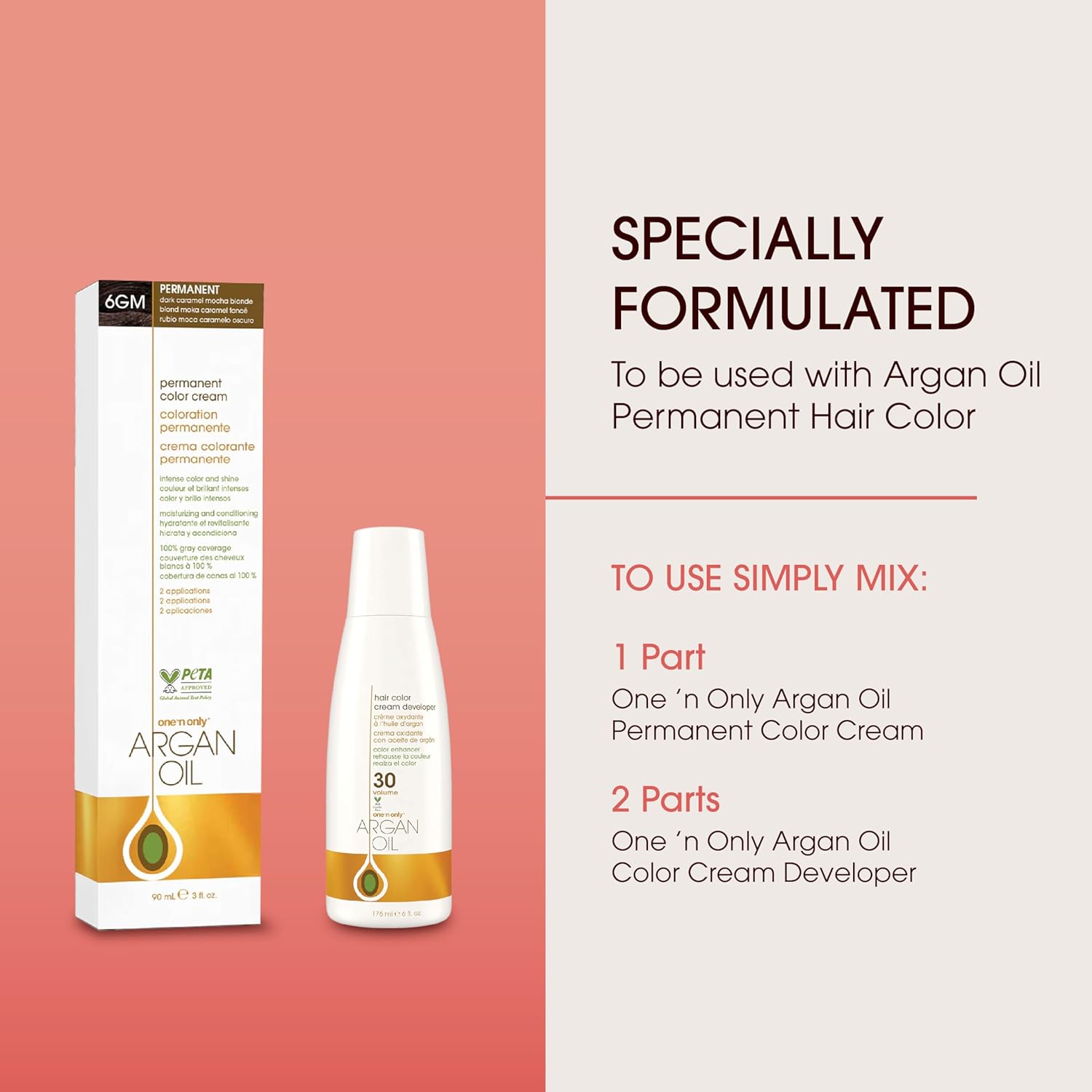 One N' Only Hair Color Developer 30 - Hair Developer for Intensely Rich, Luminous Color - Enriched with Argan Oil to Condition Hair & Add Shine - Contains 9% Hydrogen Peroxide (6 oz) - Image 3