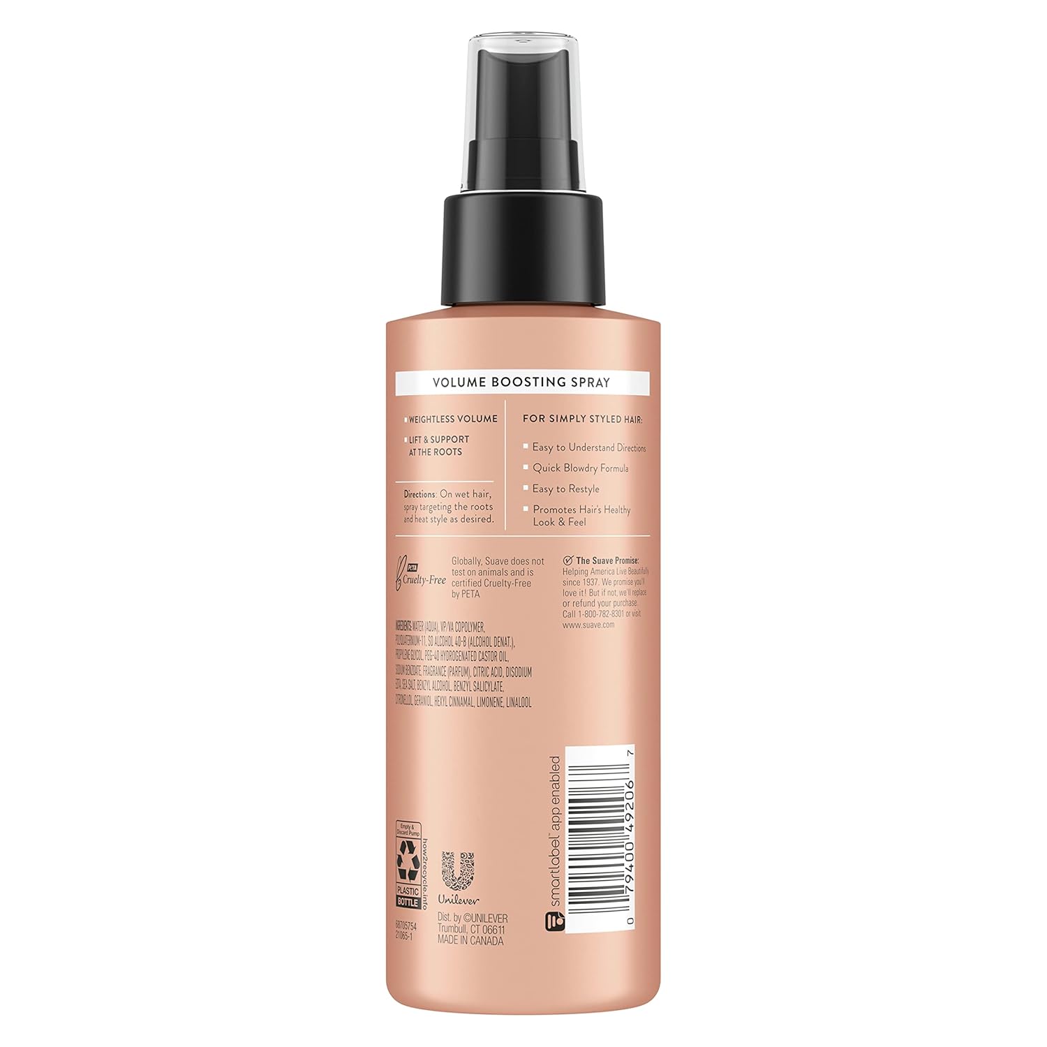 Suave Simply Styled Lightweight Root Lifting Hairspray 6 oz Volume Boost - Image 2