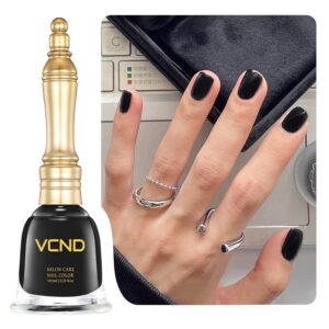 Black Quick-Dry Nail Polish, Odorless And Non-Toxic, No UV Lamp Needed (0.35 fl. oz - 10.5 ml),Dries Completely In 45 Seconds, Perfect For Beginners