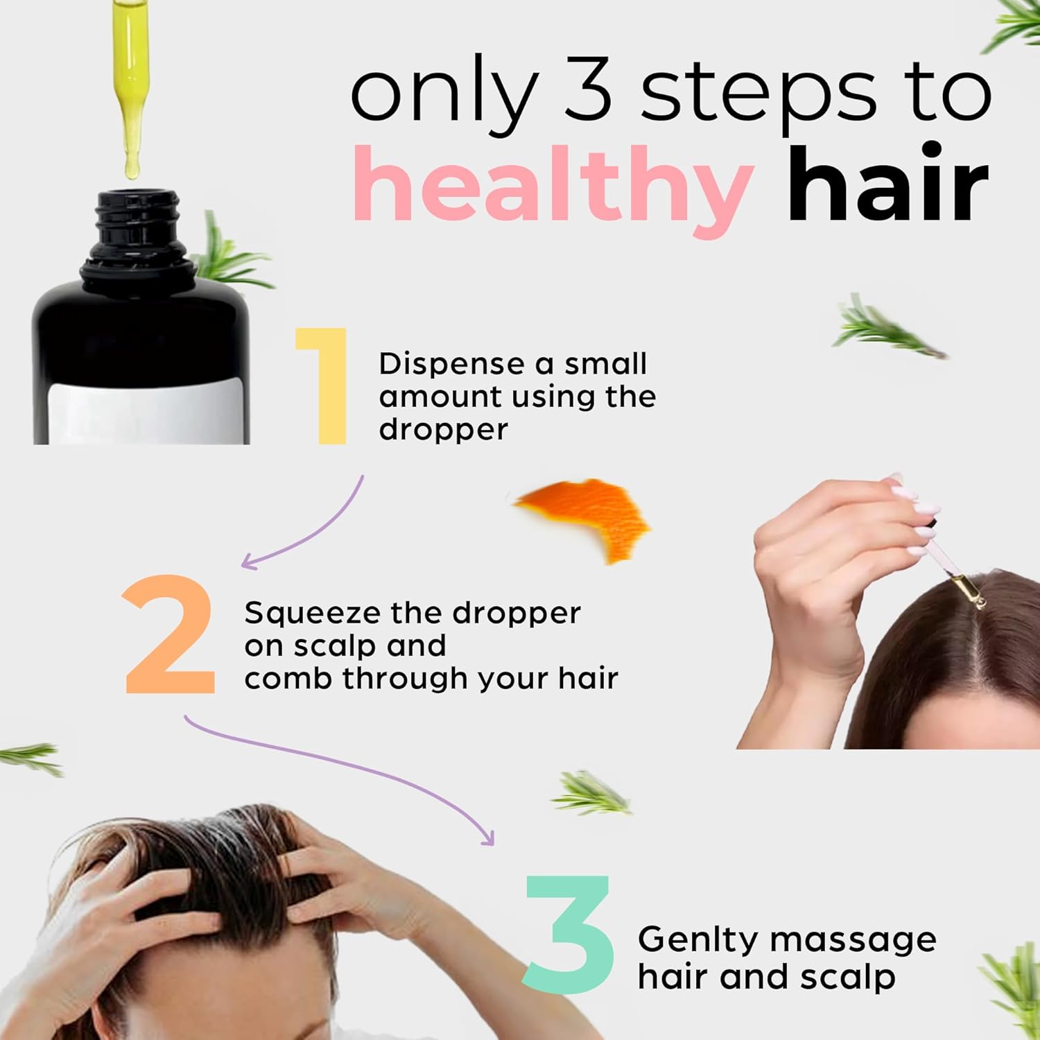 Rosemary Hair Oil Scalp Treatment 100ml for Nourishing Fuller-Looking Hair - Image 6