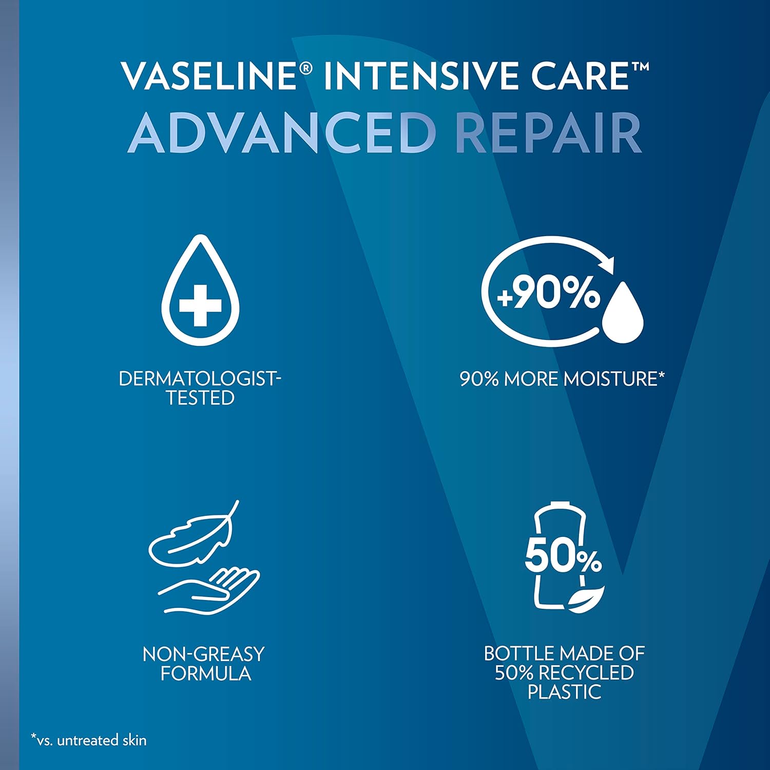 Vaseline Intensive Care Unscented Advanced Repair Body Lotion - Ultra-Hydrating with Lipids for Extremely Dry Skin, 20.3 oz, Pack of 3 - Image 8