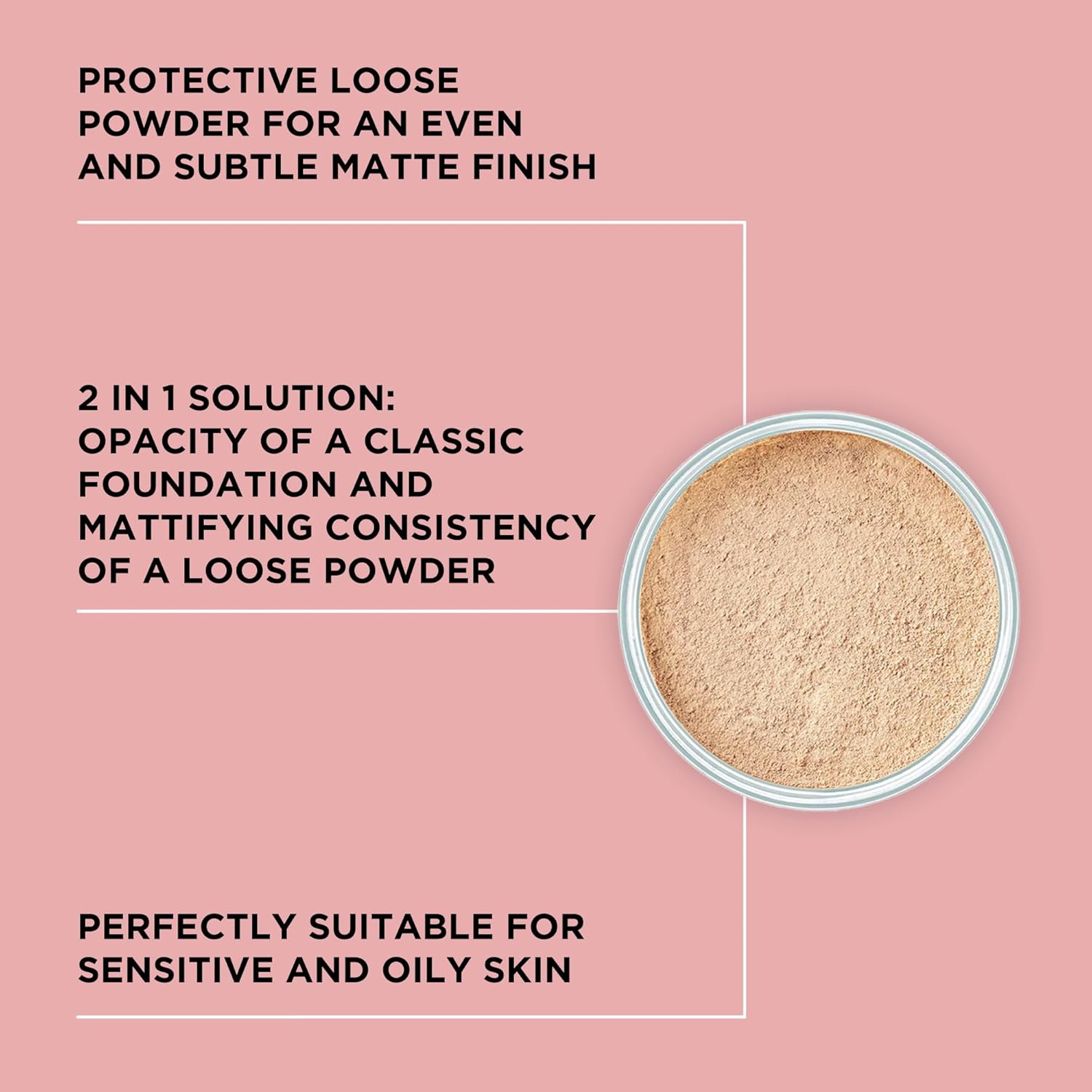 ARTDECO Mineral Powder Foundation - light beige – loose setting powder for a smooth & matte finish - medium coverage - perfect for sensitive & oily skin - makeup with zinc & magnesium - vegan-0.53 Oz - Image 2