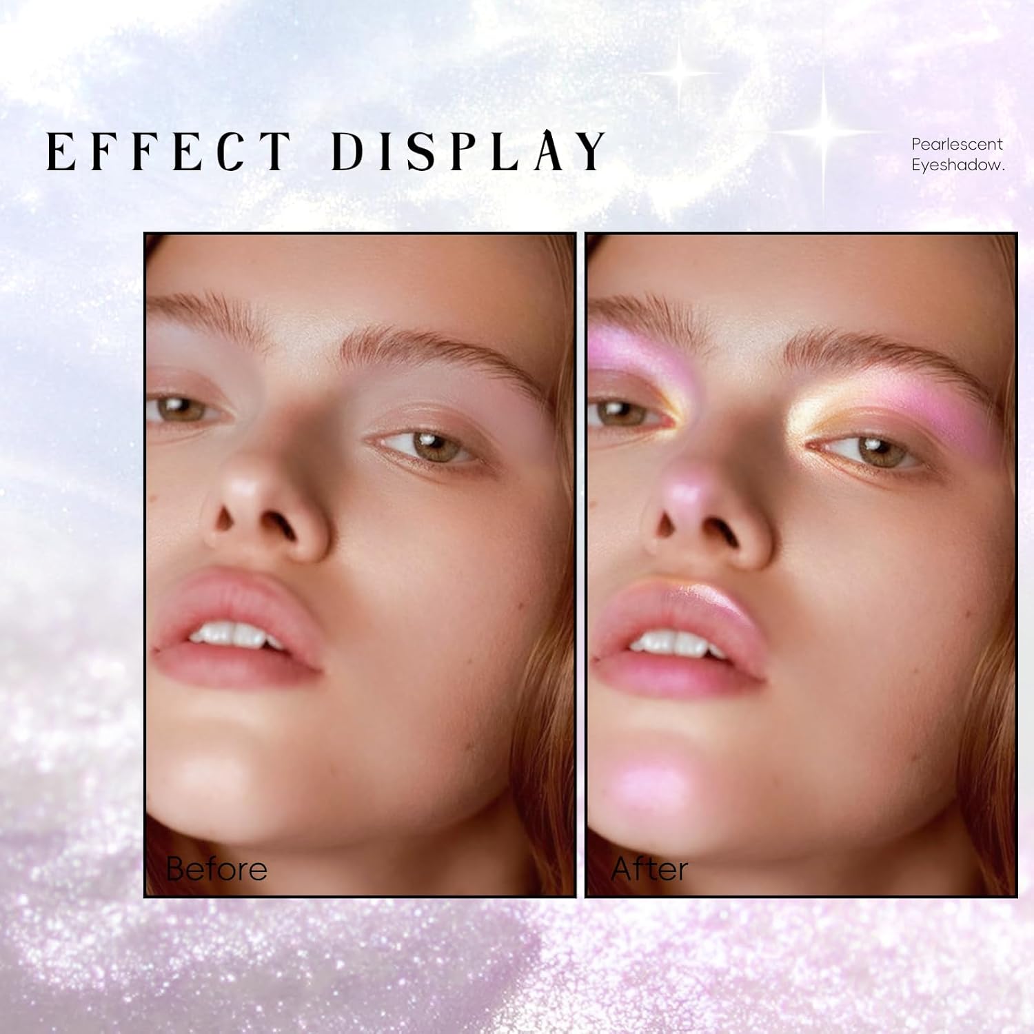 Liquid Glitter Eyeshadow, Shimmer Chameleon Holographic Metallic Multichrome Highlighter, Long Lasting Waterproof White Purple Eye look, Sparkling Quick Dry Face Eye pigmented Makeup 04 - Image 3