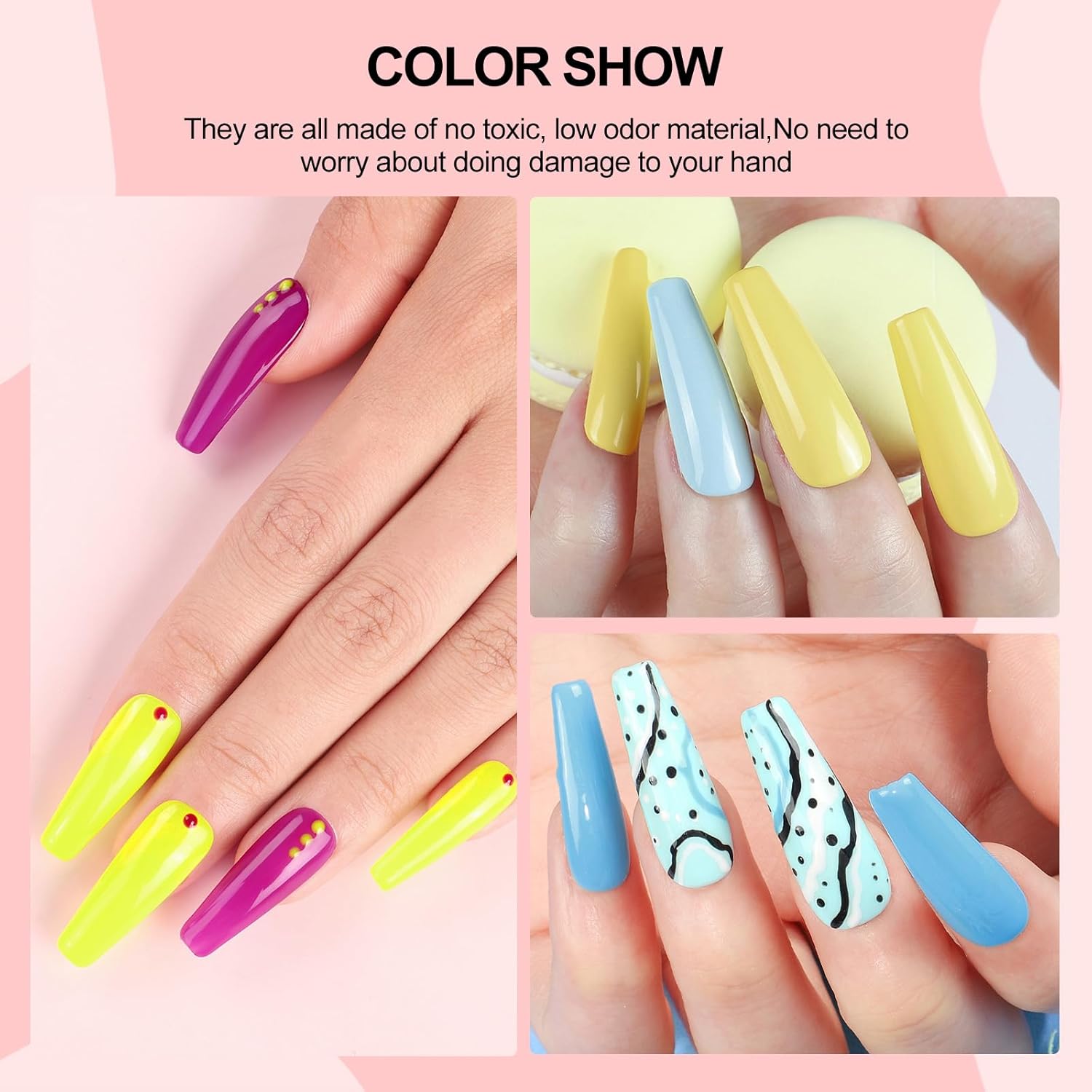 53PCS Gel Nail Polish Kit with U V light and Drill Starter Kit, 35 Colors Gel Polish Set 5pcs Top Base Coat Spring Neutral Colors Professional Nail Lamp Complete Gel Manicure Kit Gifts for Women - Image 3