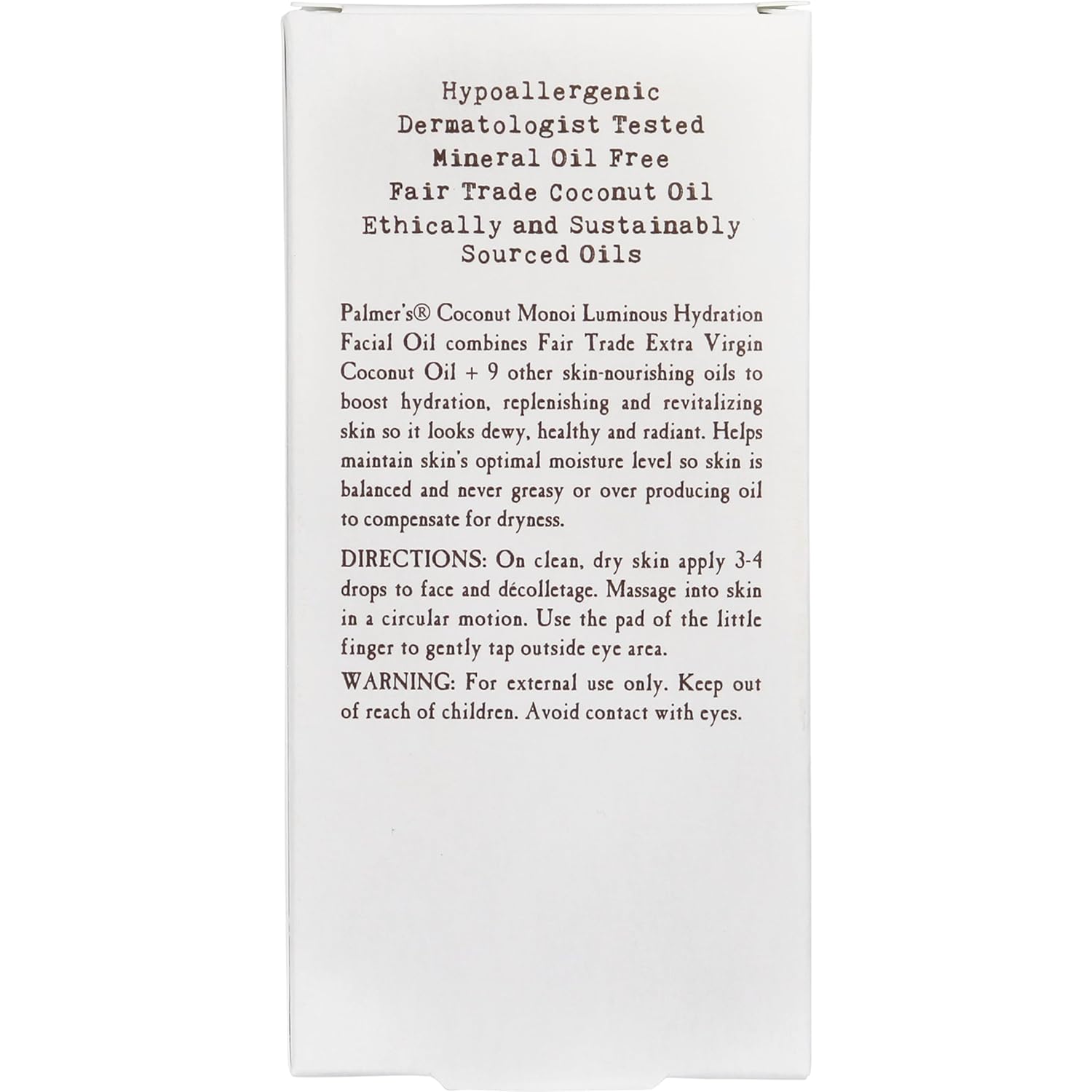 Palmer’s Coconut Oil Formula Coconut Monoi Luminous Hydration Facial Oil, 1 Ounce - Image 7