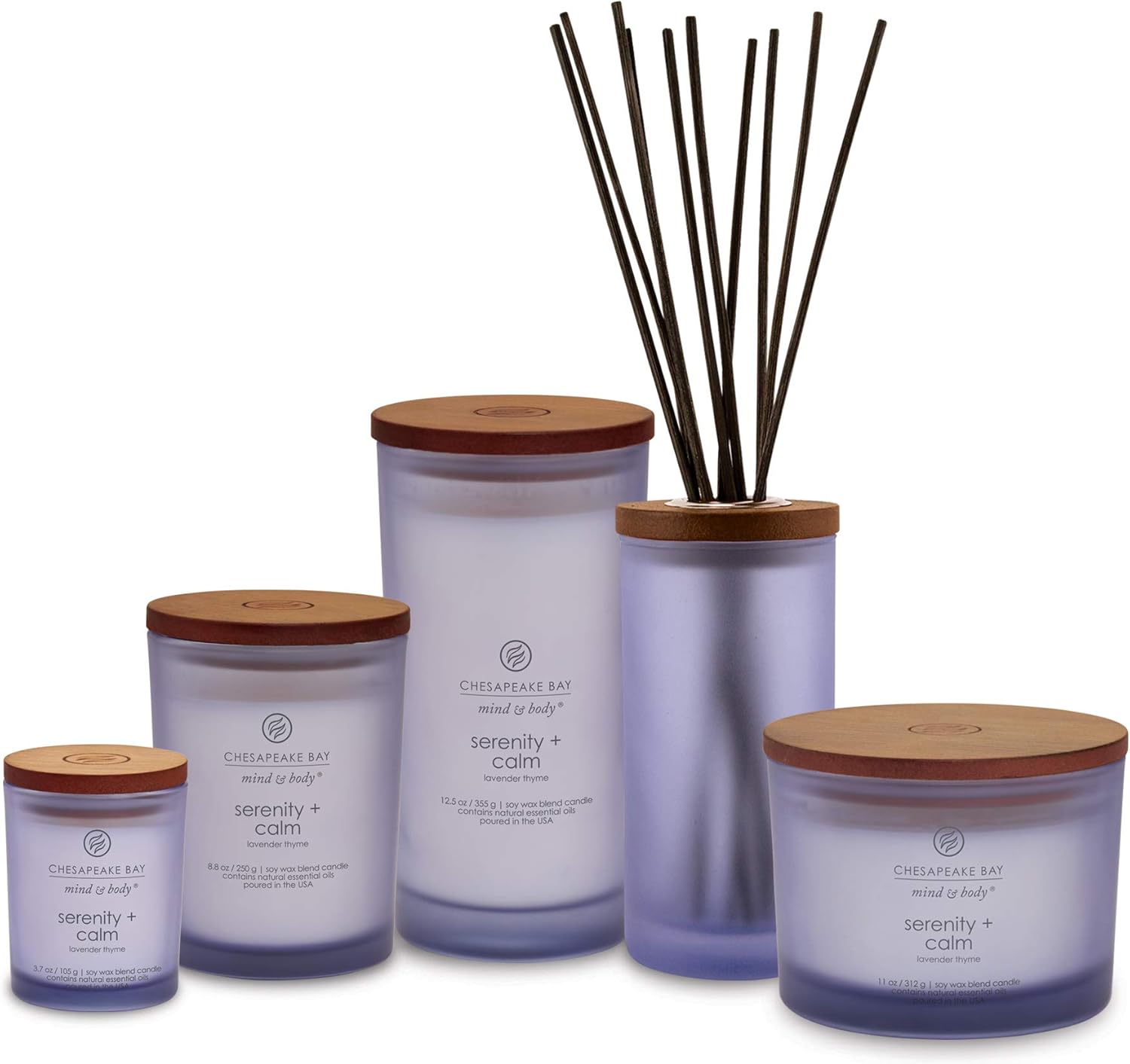 Chesapeake Bay Candle Scented Candle Serenity + Calm (Lavender Thyme) Coffee Table Home Décor - Image 2