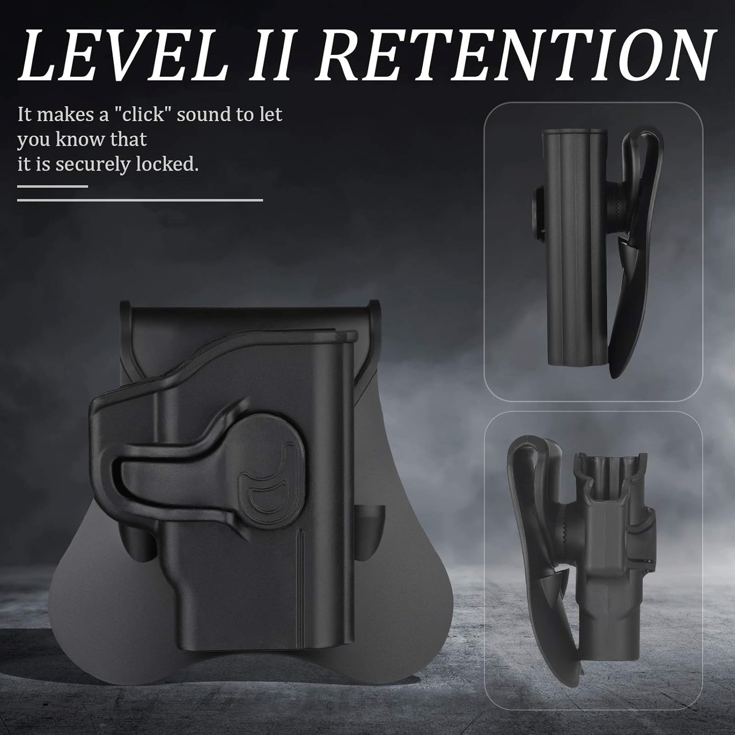 Bodyguard 380 Holsters, OWB Holster for S&W M&P Bodyguard 380 with Integrated Crimson Trace Laser - Index Finger Released | Adjustable Cant | Autolock | Outside Waistband | Lightweight -Right Handed - Image 5
