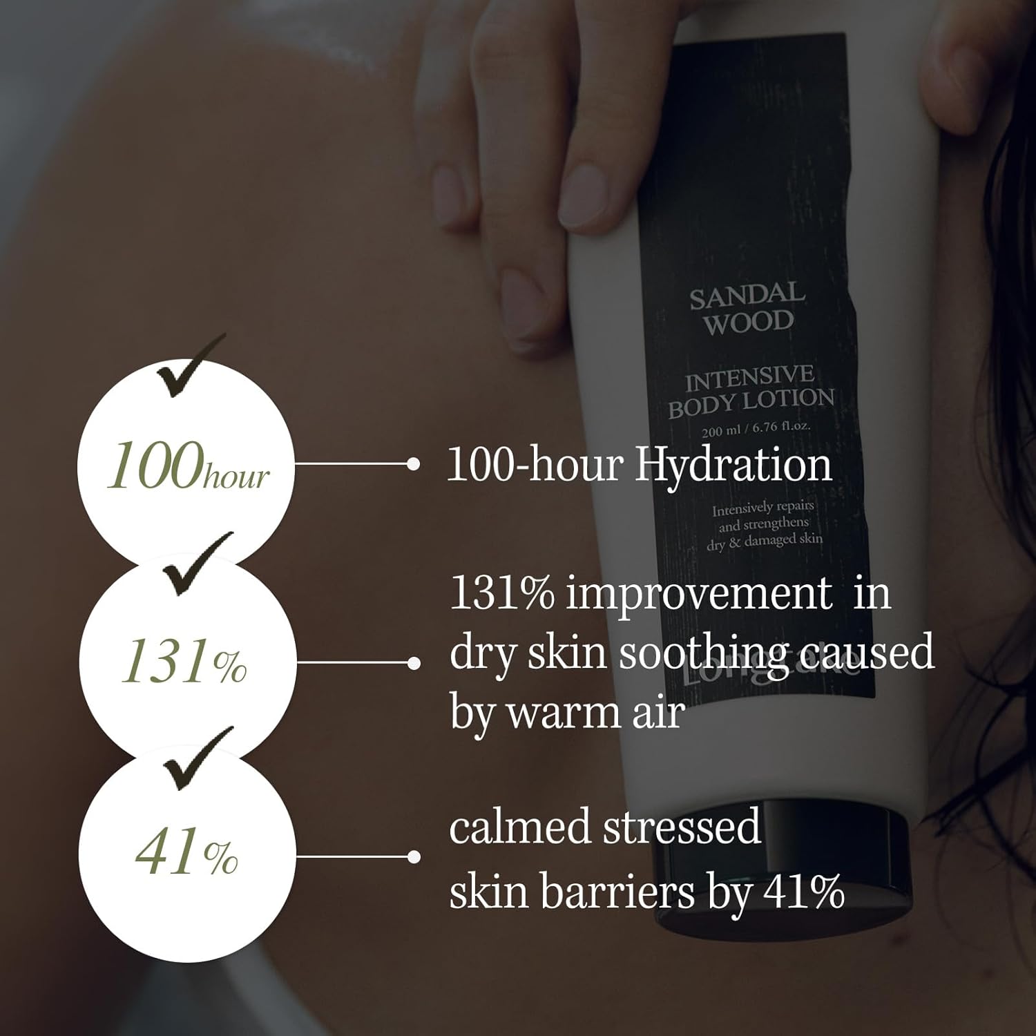 Sandalwood Intensive Perfume Body Lotion 6.76 Fl OzㅣSoothing protectionㅣStrengthening skin barrier, HydratingㅣLightweight Formula - Image 2