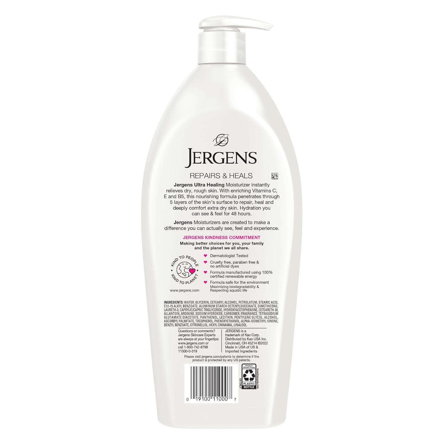 Jergens Ultra Healing Extra Dry Skin Hand and Body Moisturizer 32oz - Image 9