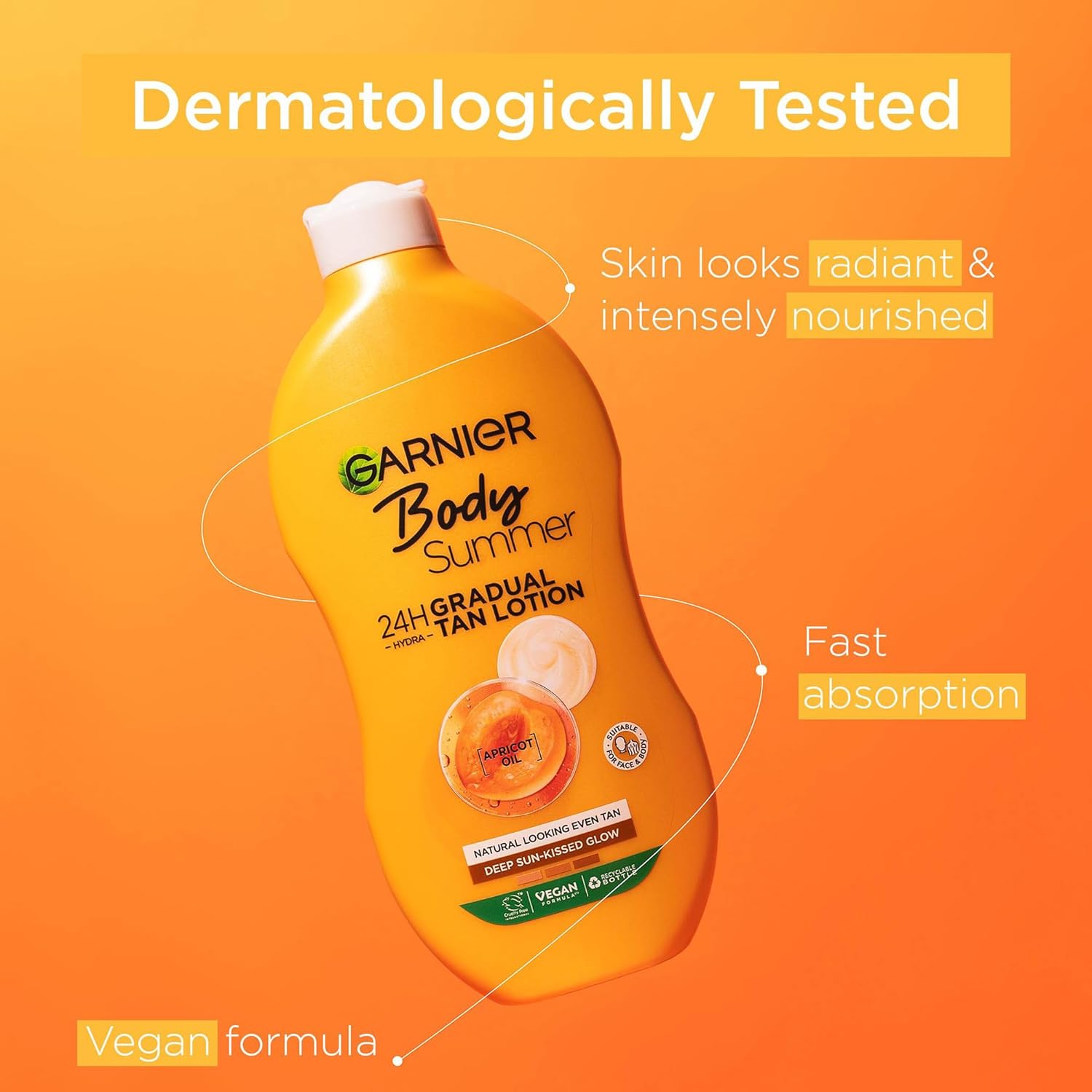 Summer Body by Garnier Moisturising Lotion Deep 400ml - Image 3