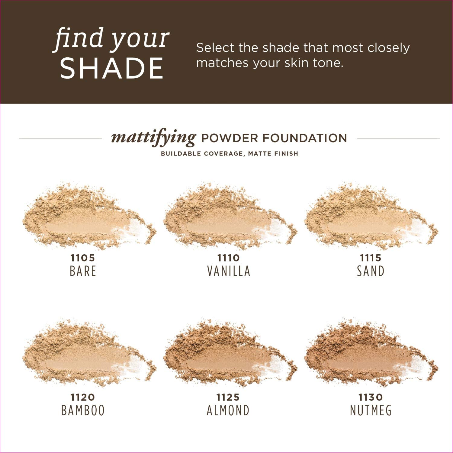 Burt’s Bees 100% Natural Origin Mattifying Powder Foundation, Bamboo, 0.3 Ounce, Packaging May Vary - Image 14