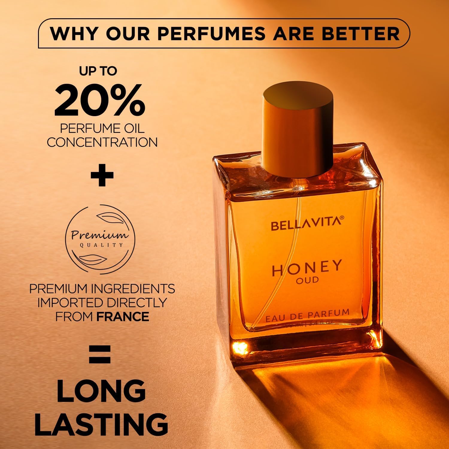 Honey Oud Eau de Parfum (3.4 fl. oz.) | Patchouli, Vanilla, Bergamot, Floral & Spicy + Made with Clean & Vegan Essentials Oils + Cruelty Free | Long-Lasting Unisex Fragrance - Image 6