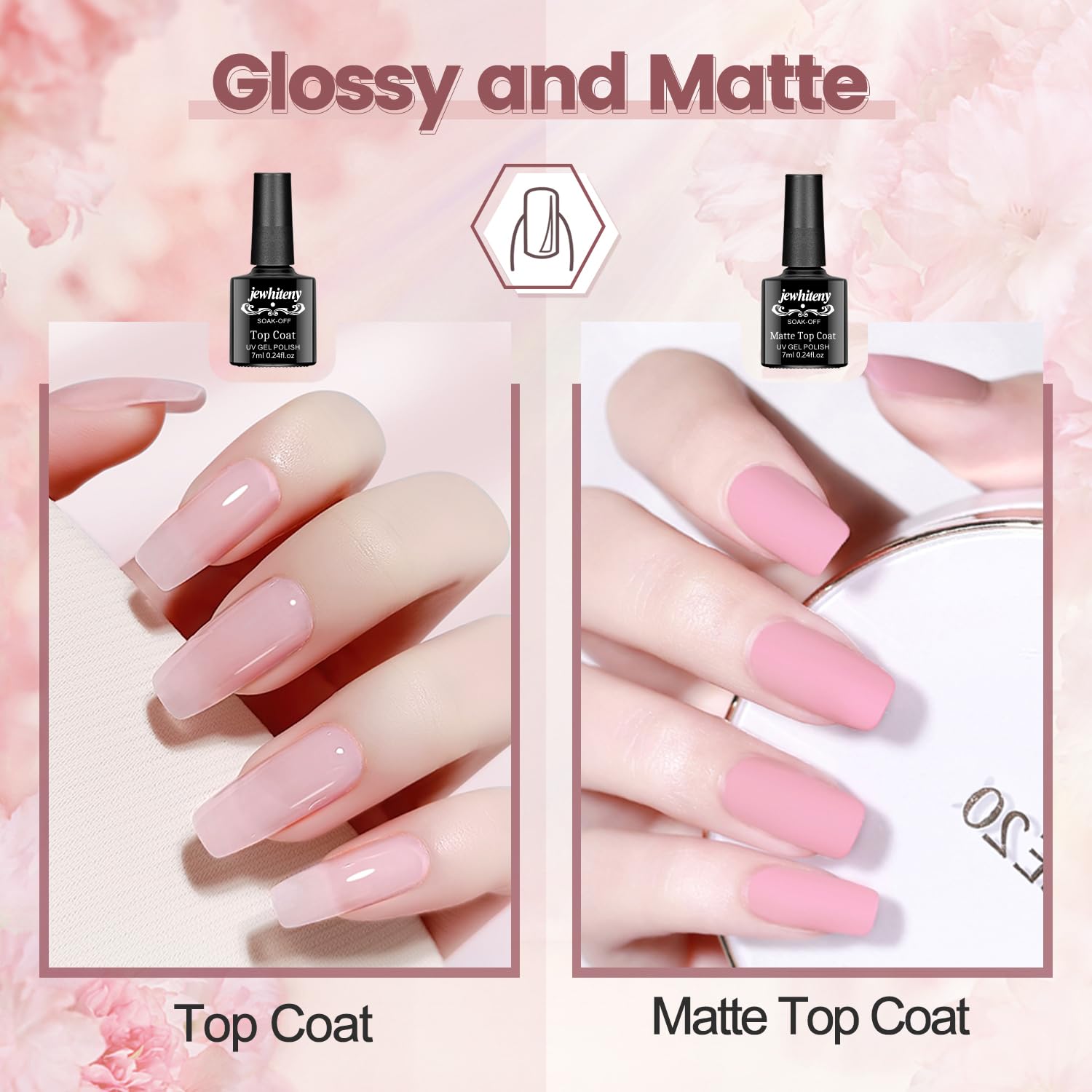 JEWHITENY 14 Colors Poly Extension Gel Nail Kit With U V Lamp Nude Pink White Brown All In One Poly Gel Starter Kit With Base Top Coat Manicure Salon Frence Nail Art DIY - Image 6