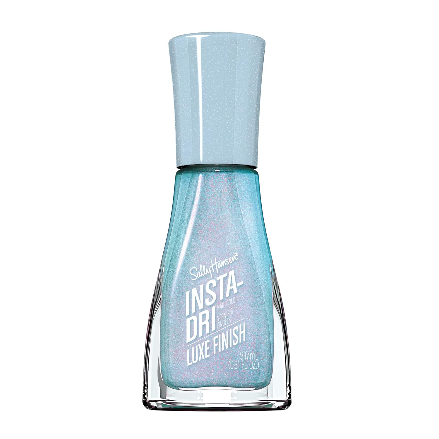 Sally Hansen Insta-Dri, Glos-sea, Quick Dry, Long Lasting, Opaque, Creme Blue Nail Polish