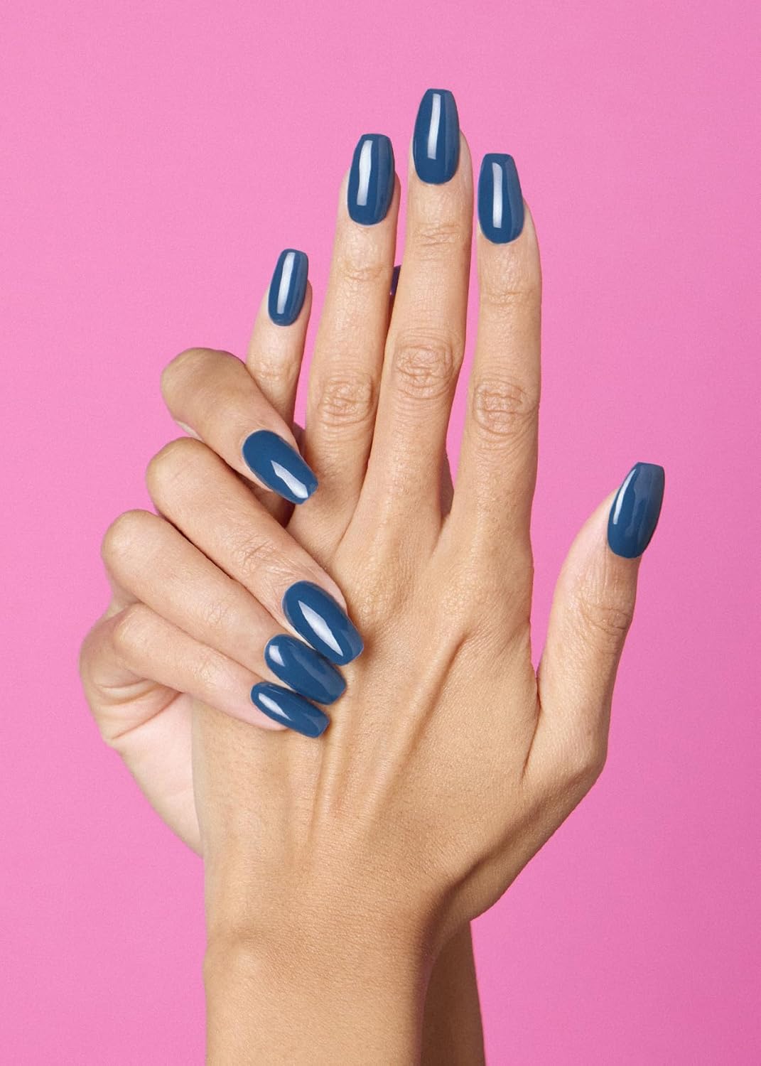 ohora Semi Cured Gel Nail Strips (N Cream Indigo) - Blue, Solid, Works with Any UV/LED Lamps, Salon-Quality, Long Lasting, Easy to Apply & Remove - Includes 2 Prep Pads, Nail File & Wooden Stick - Image 2