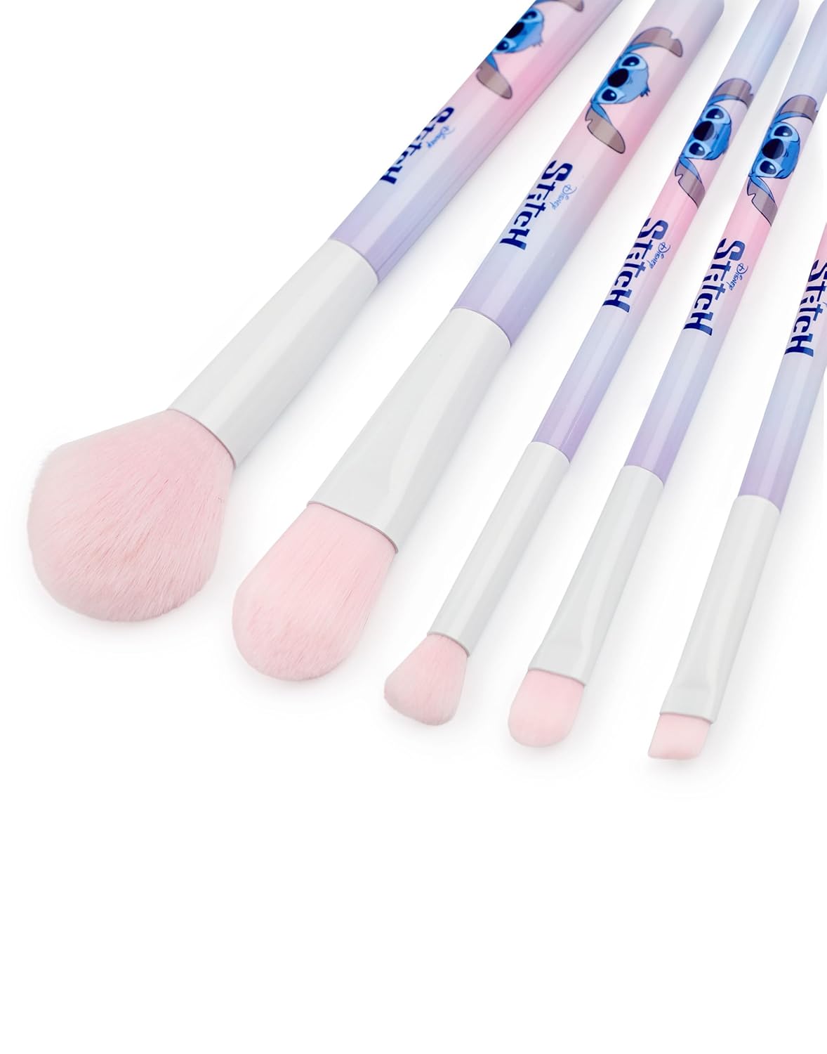 Disney Lilo & Stitch Womens Makeup Brush Set | Multicoloured Character Beauty Brushes with Zip Up Storage Case - Image 6
