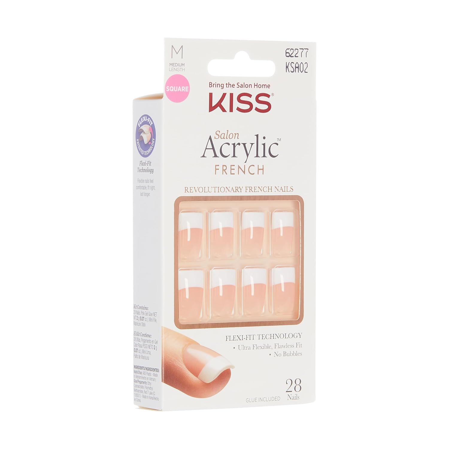 Kiss Products Salon Acrylic French Nail Kit, Sugar Rush, 0.07 Pound - Image 4