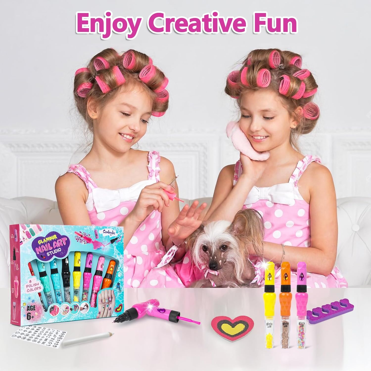 Kids Nail Polish Set for Girls, Nail Art Kit for Ages 7-12 - Girl Gifts - Nail Polish Non Toxic Girl Stuff for Spa Makeup Manicures - Birthday Gift Toys for Girls 7 8 9 10-12 Years Old - Image 4