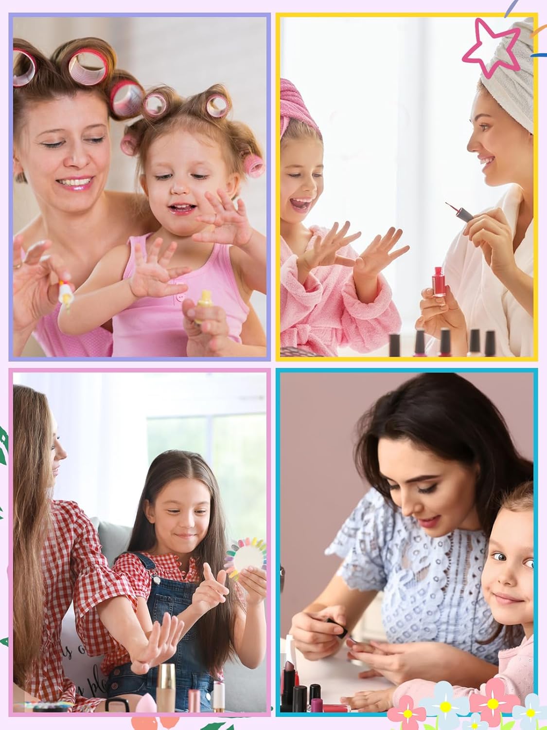 78 Pieces Press on Nails for Kids, EBANKU 3 Pack Kid Fake Nail Kit Old Colorful Flower Press on Nails for Girls 8-12 Years with Jelly Nail Adhesives & Nail Builder Glue - Image 6