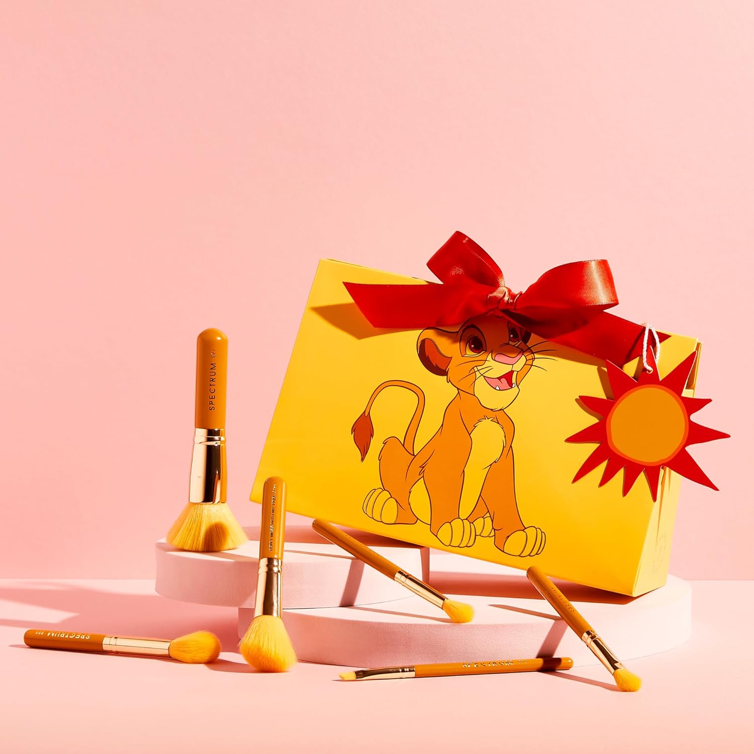 Simba Make Up Brushes, Spectrum Makeup Brushes Set Including Concealer Brush, Eyebrow Brush and Face Brush with Soft Synthetic Bristles, 6 Piece Official Disney Makeup Brush Set - Image 5