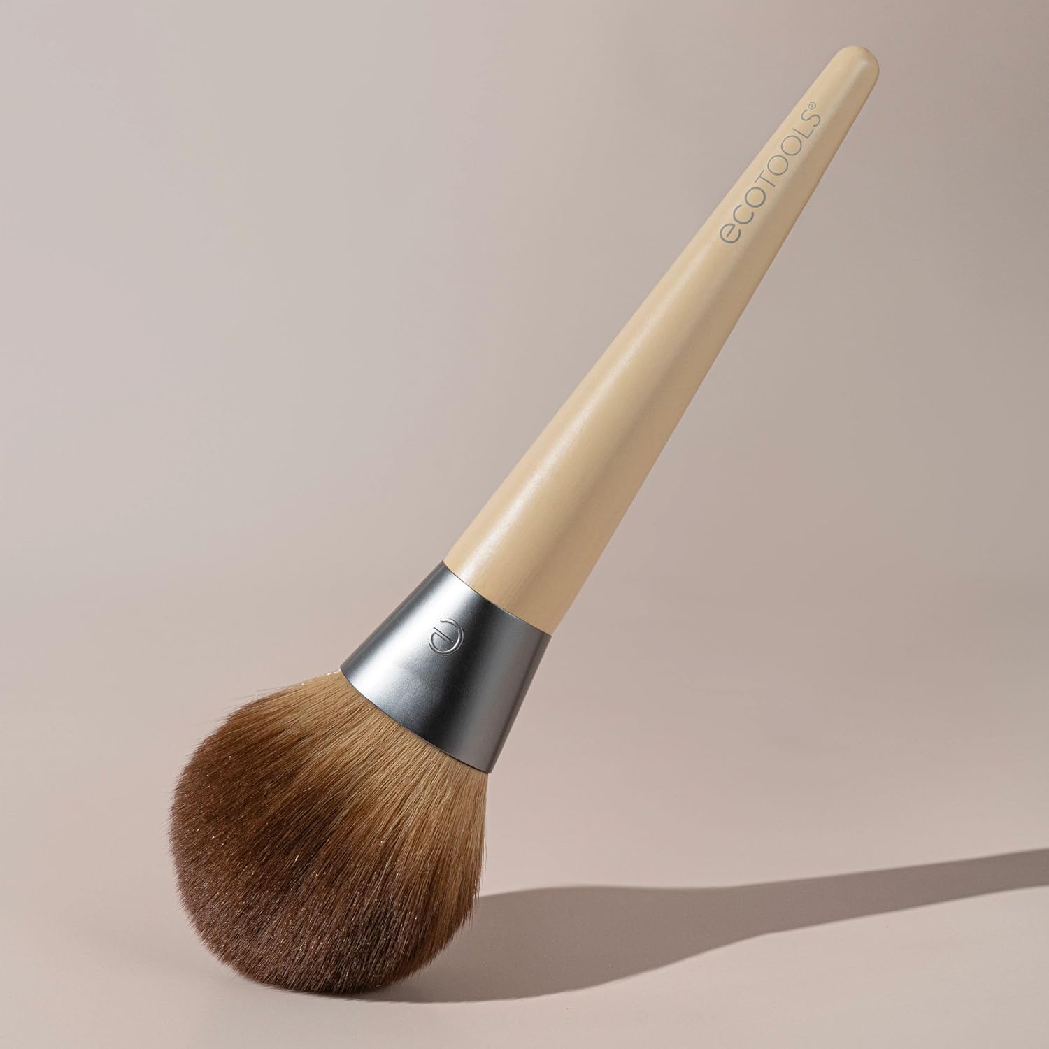 EcoTools Blurring Powder Makeup Brush, For Loose & Pressed Powder, Large Makeup Brush For All-Over Application, Fluffy, Synthetic Bristles, Eco Friendly, Cruelty-Free, & Vegan, 1 Count - Image 8