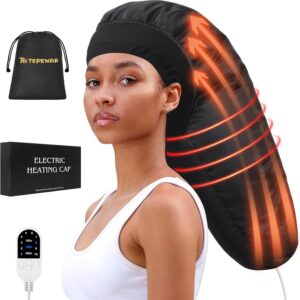 Hair Steamer for Deep Conditioning: Upgraded Heat Cap with 10-Level Fast Heating 3 Time Settings for Natural Hair Portable Thermal Steam Cap for Home Use Hair Treatment