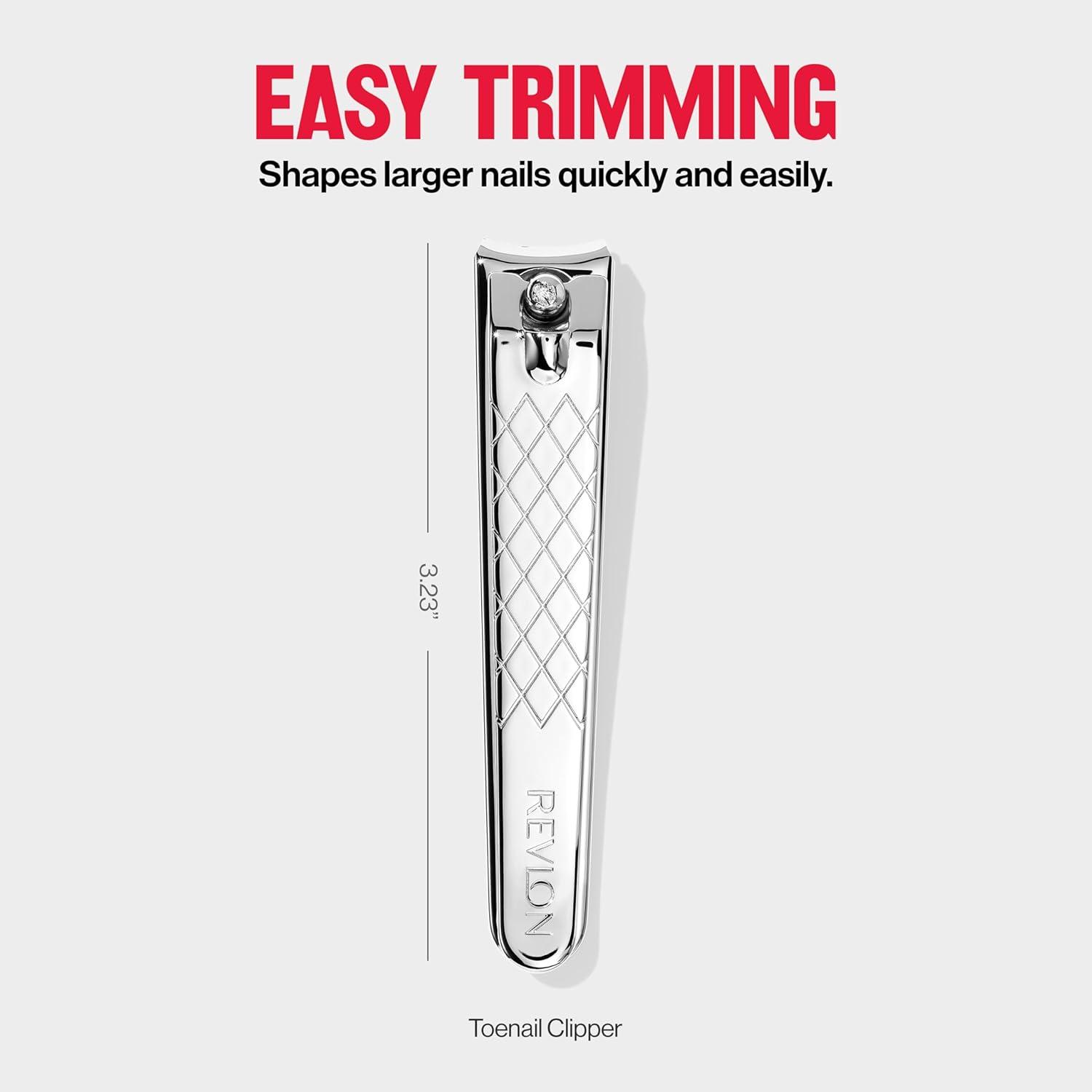 Revlon Toenail Clipper With File, Nail Care Tool With a Curved Blade for Accurate Trimming and Grooming, Easy to Use, 1 count - Image 4
