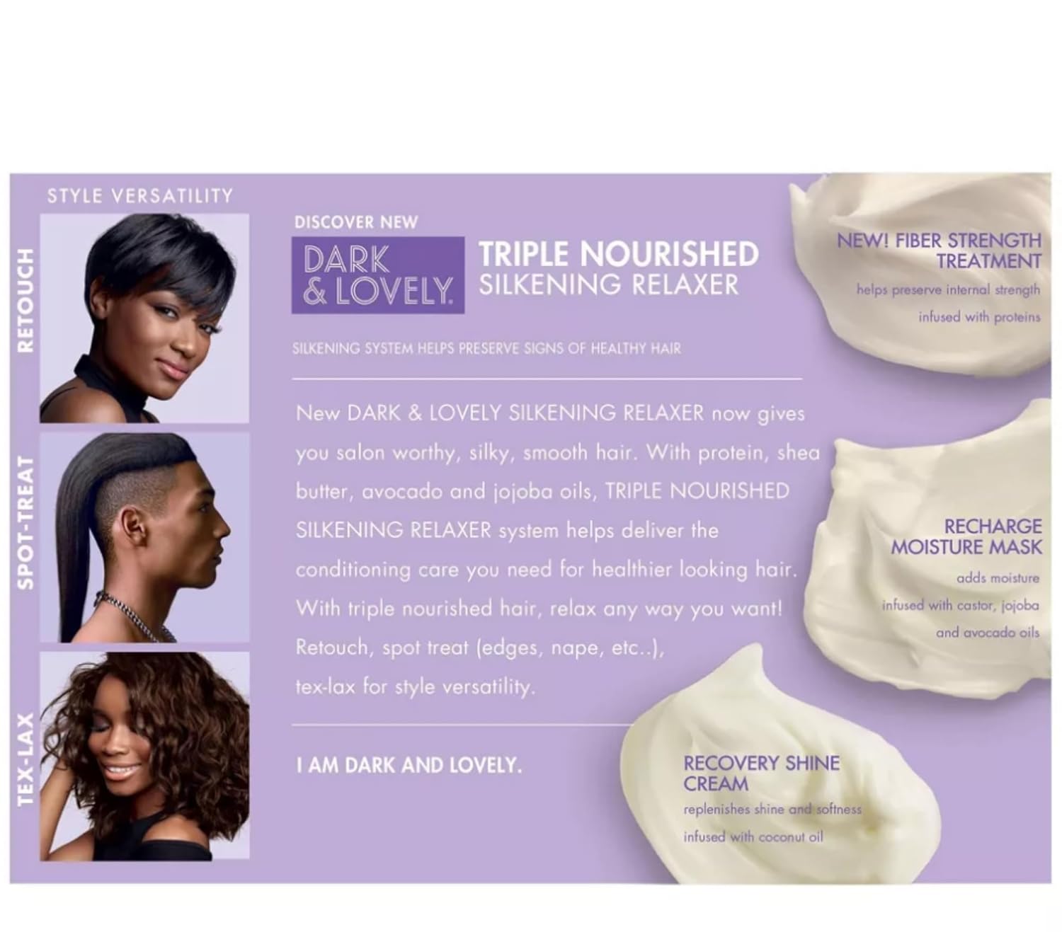 SoftSheen-Carson Dark and Lovely Triple Nourished Silkening No-Lye Relaxer with Shea Butter, Regular - Image 3