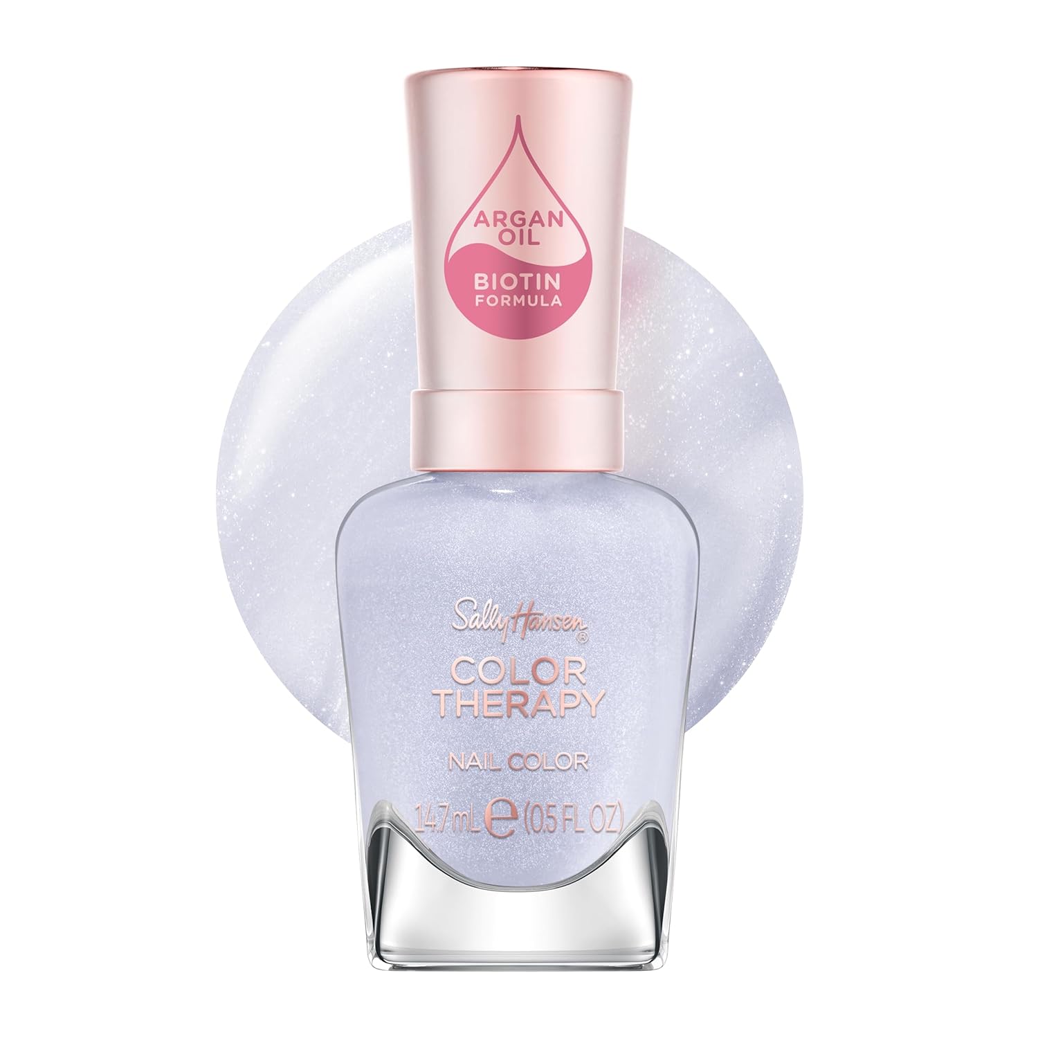 Sally Hansen Color Therapy™, Lovely Lavender, Argan Oil, Long Lasting, Healthy Nails, Purple Nail Polish - Image 5