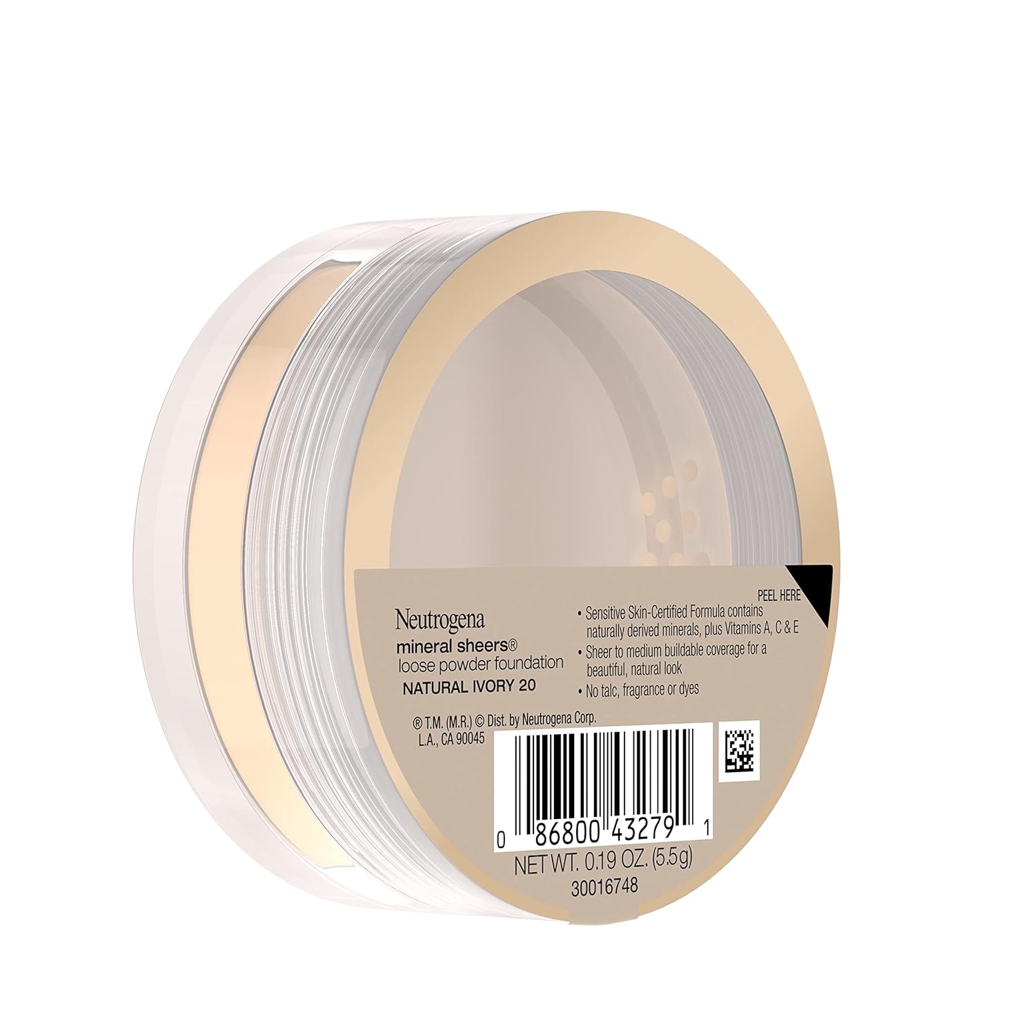 Neutrogena Mineral Sheers Lightweight Loose Powder Makeup Foundation with Vitamins A, C, & E, Sheer to Medium Buildable Coverage, Skin Tone Enhancer, Face Redness Reducer, Natural Ivory 20,.19 oz - Image 14