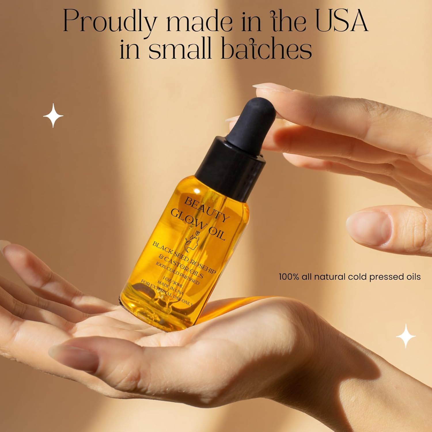 Black Seed Oil, Rosehip Oil, Castor Oil Organic Cold Pressed for Face Anti-Aging Miracle Facial Moisturizer Serum Natural Skincare Fortifying Hydrates Skin Moisturizing Beauty Glow Oil 1 Fl Oz/30mL - Image 5