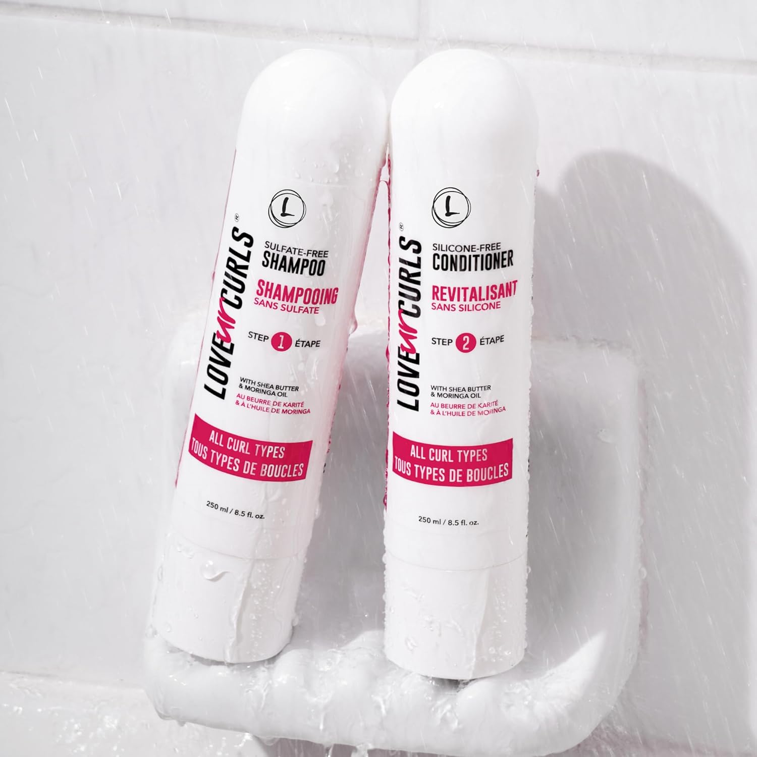 Love Ur Curls Shampoo and Conditioner, Moisturizing and Scalp Cleansing for Curly, Wavy, or Kinky Coily Hair, Vegan and Silicone Free - Image 3