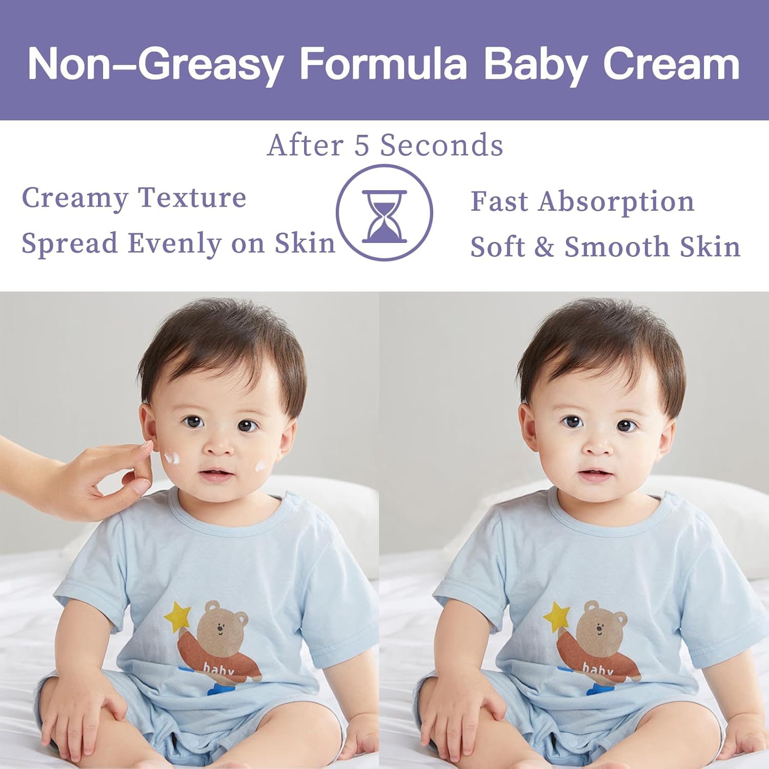 NENNEKO Moisturizing Face Cream – Deep Hydration for Dry, Eczema-Prone & Sensitive Skin | Soothes Irritation, Repairs & Rehydrates | Gentle Baby Face Cream for Soft, Healthy Skin - Image 3