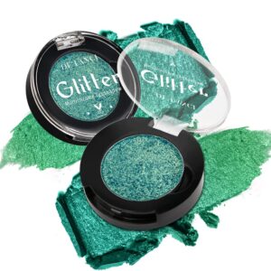 Multichrome Chameleon Green Eyeshadow Palette, Glitter Shimmer Metallic Holographic Powder, Highly Pigmented Long Lasting for Stage/Party Makeup, Bright Eyes